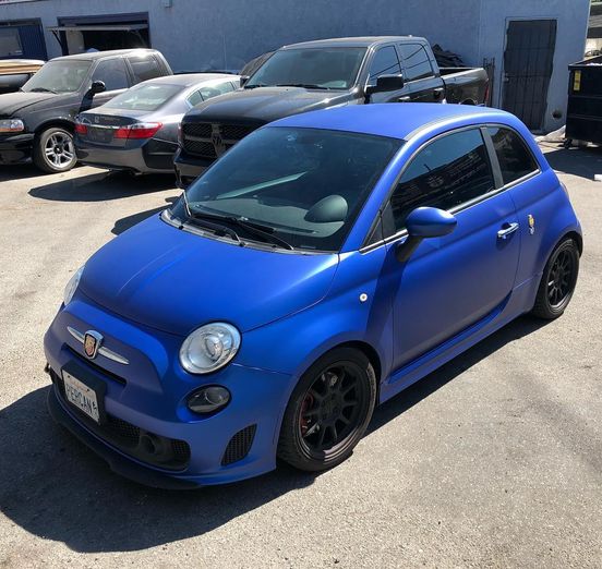 World Rally Blue Pearls on a customer car