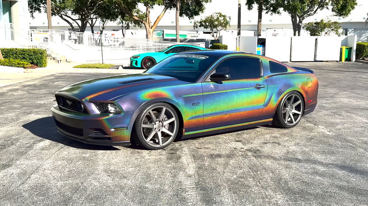 Hyper Holographic Peelable Car Kit on a customer car