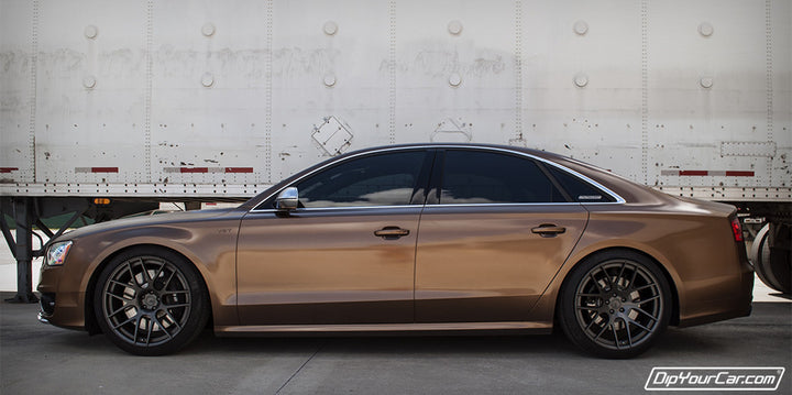Mocha Brown Peelable Car Kit on a customer car