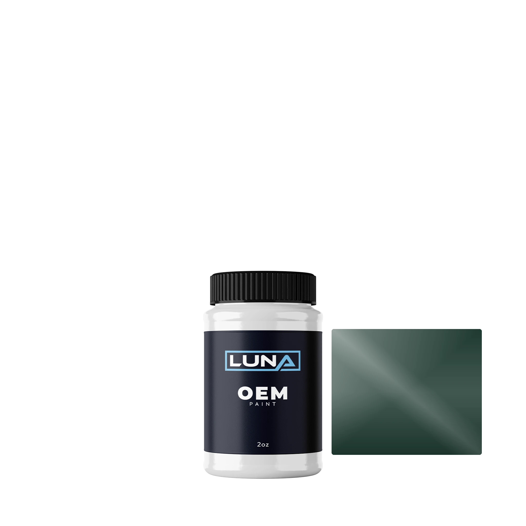 Lotus Racing Green P. B119 | Luna OEM Basecoat - 2oz Touch Up Bottle w/ Brush