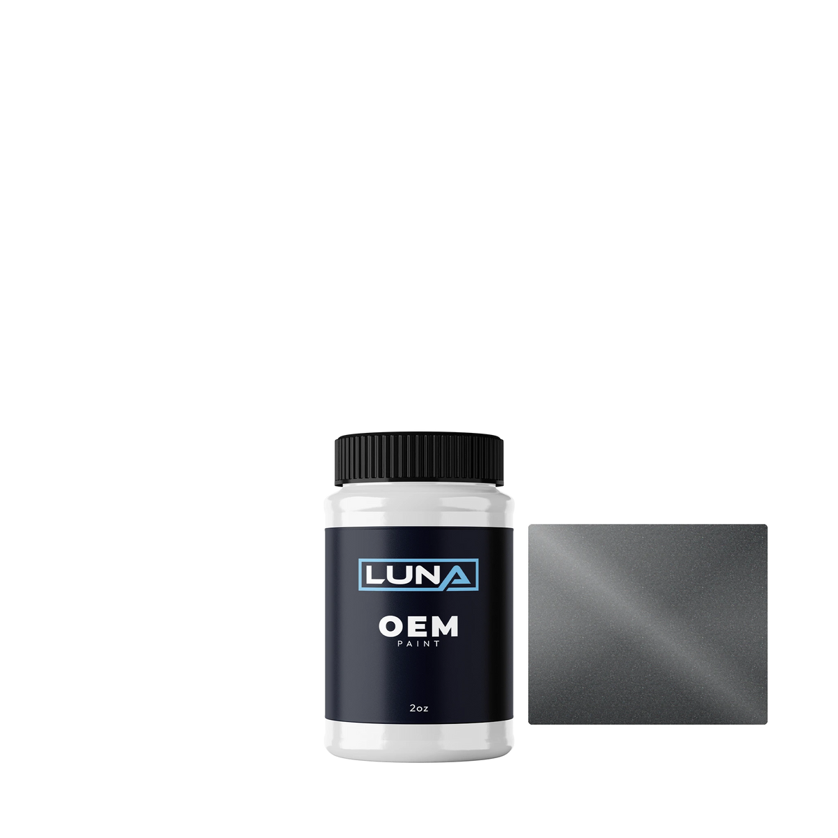 Chrysler USA Dark Gray P. M. PD9 | Luna OEM Basecoat - 2oz Touch Up Bottle w/ Brush
