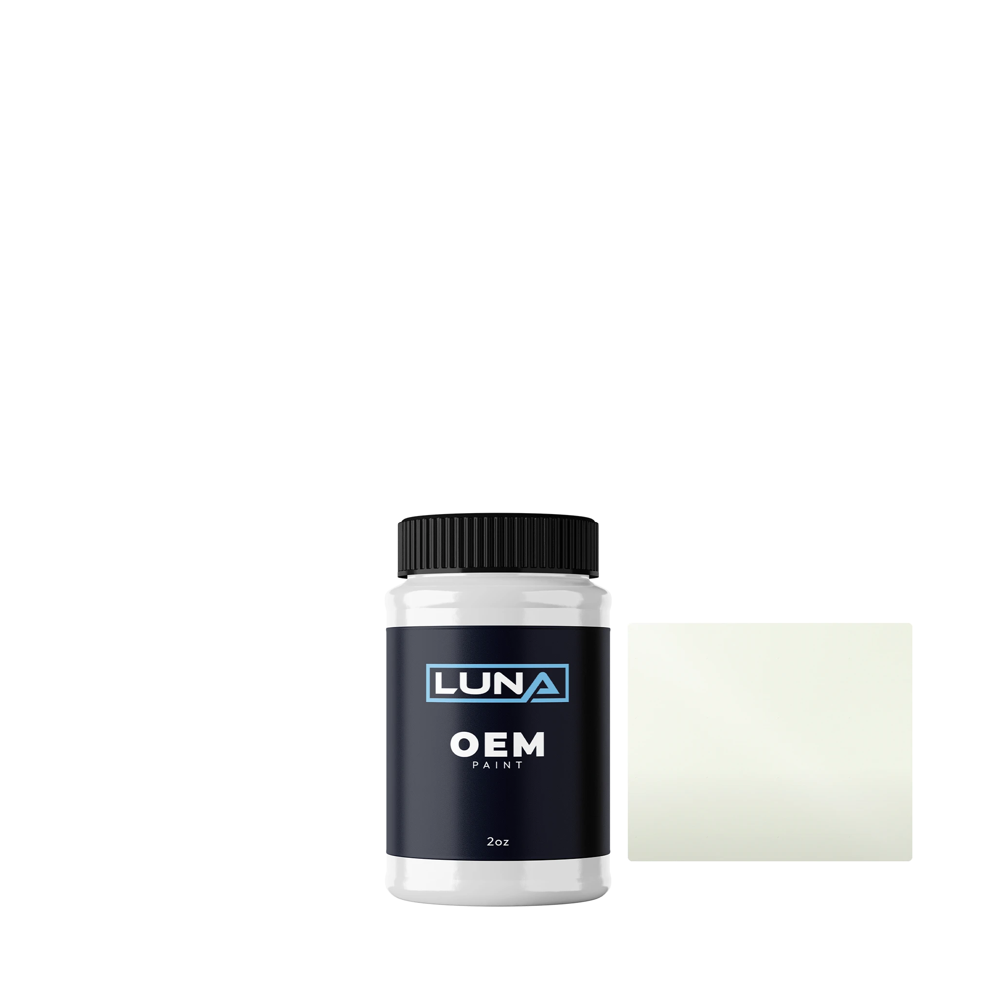 Honda Motorcycle Shasta White - 3c HON274 | Luna OEM Basecoat - 2oz Touch Up Bottle w/ Brush