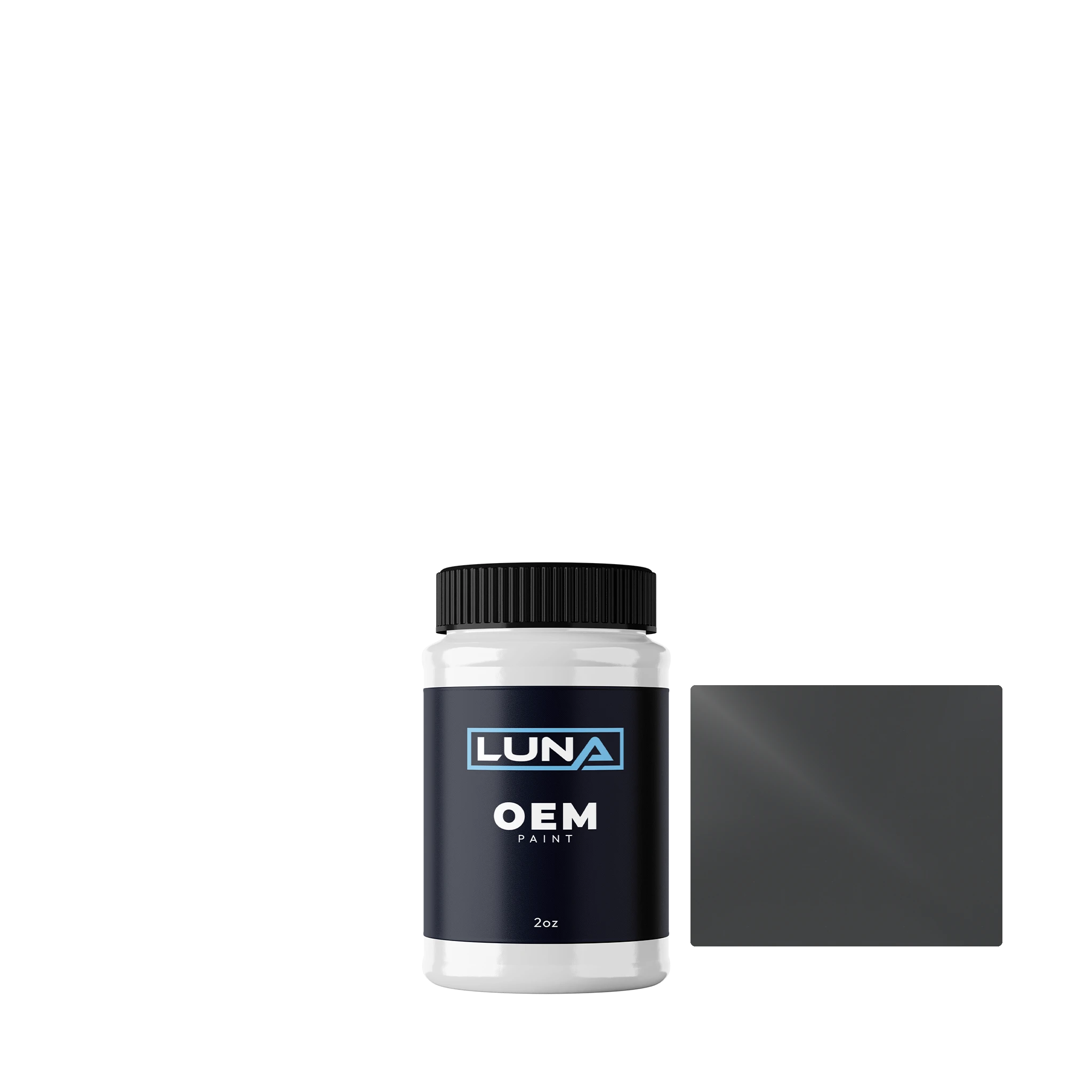 General Motors Light Charcoal Gray WA500F | Luna OEM Basecoat - 2oz Touch Up Bottle w/ Brush