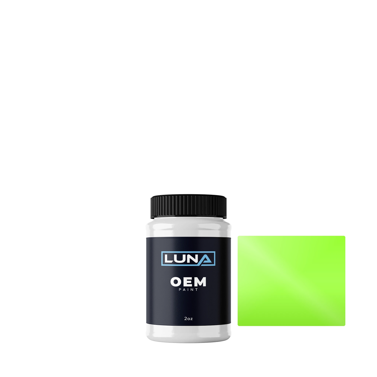 Flau Lime Green PMS382C | Luna OEM Basecoat - 2oz Touch Up Bottle w/ Brush