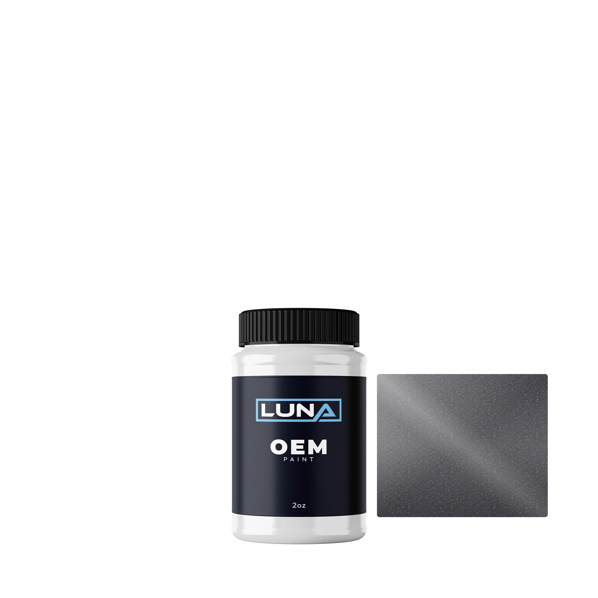Chery Quartz Grey M. X. C005 | Luna OEM Basecoat - 2oz Touch Up Bottle w/ Brush