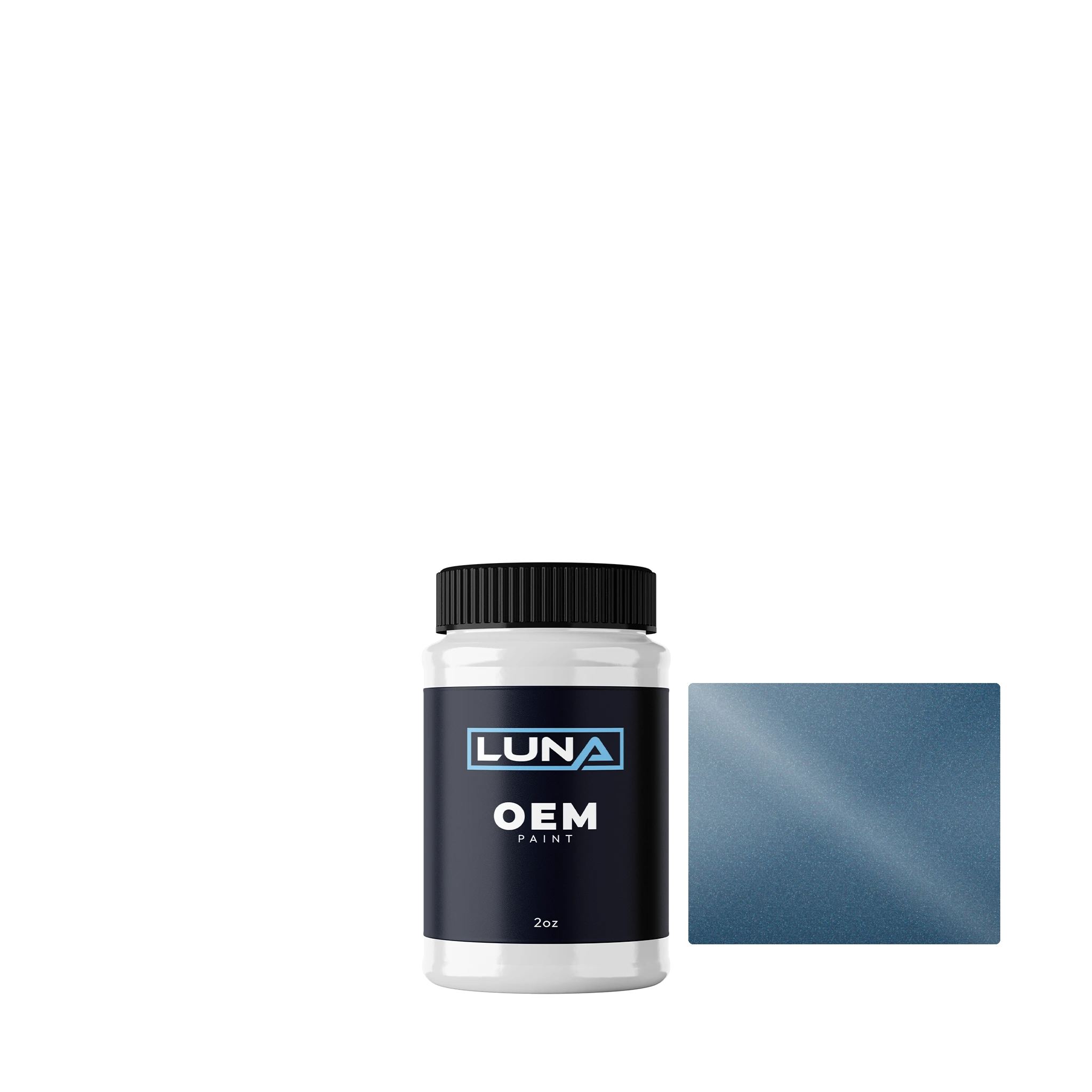 Volvo Dunkelblau M. 126 | Luna OEM Basecoat - 2oz Touch Up Bottle w/ Brush