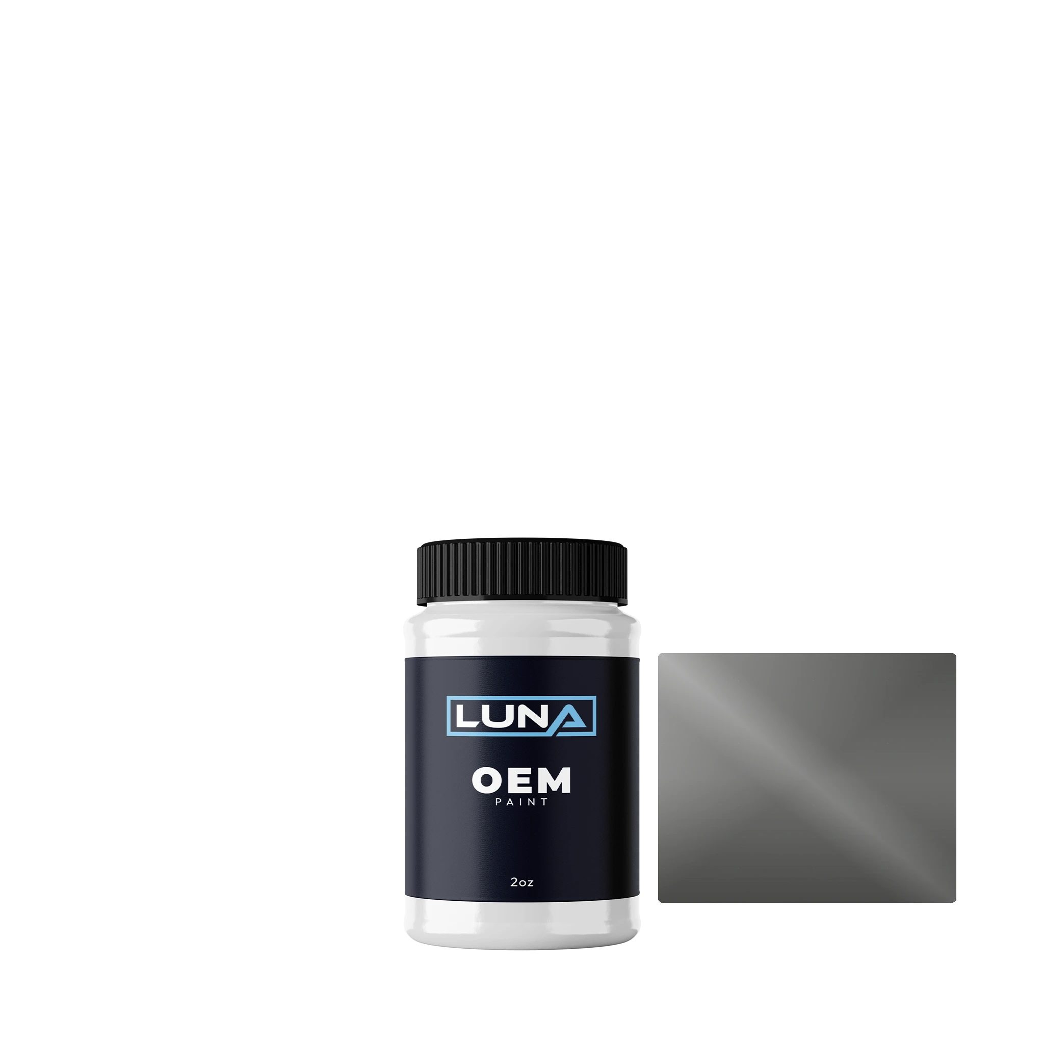 General Motors Dark Gray 14-9780 | Luna OEM Basecoat - 2oz Touch Up Bottle w/ Brush