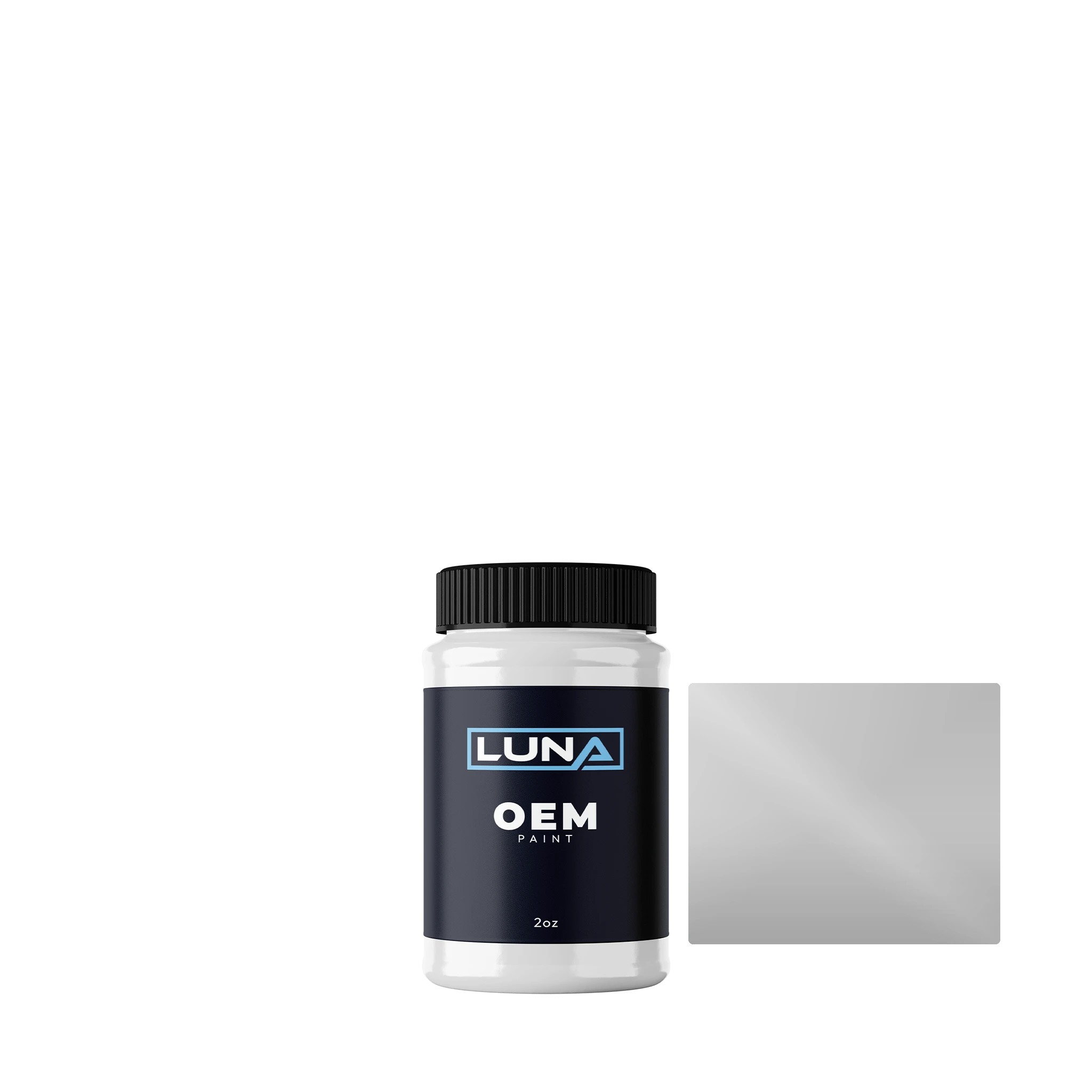 Volvo Trucks Light Grey Matte S1 31664860 | Luna OEM Basecoat - 2oz Touch Up Bottle w/ Brush