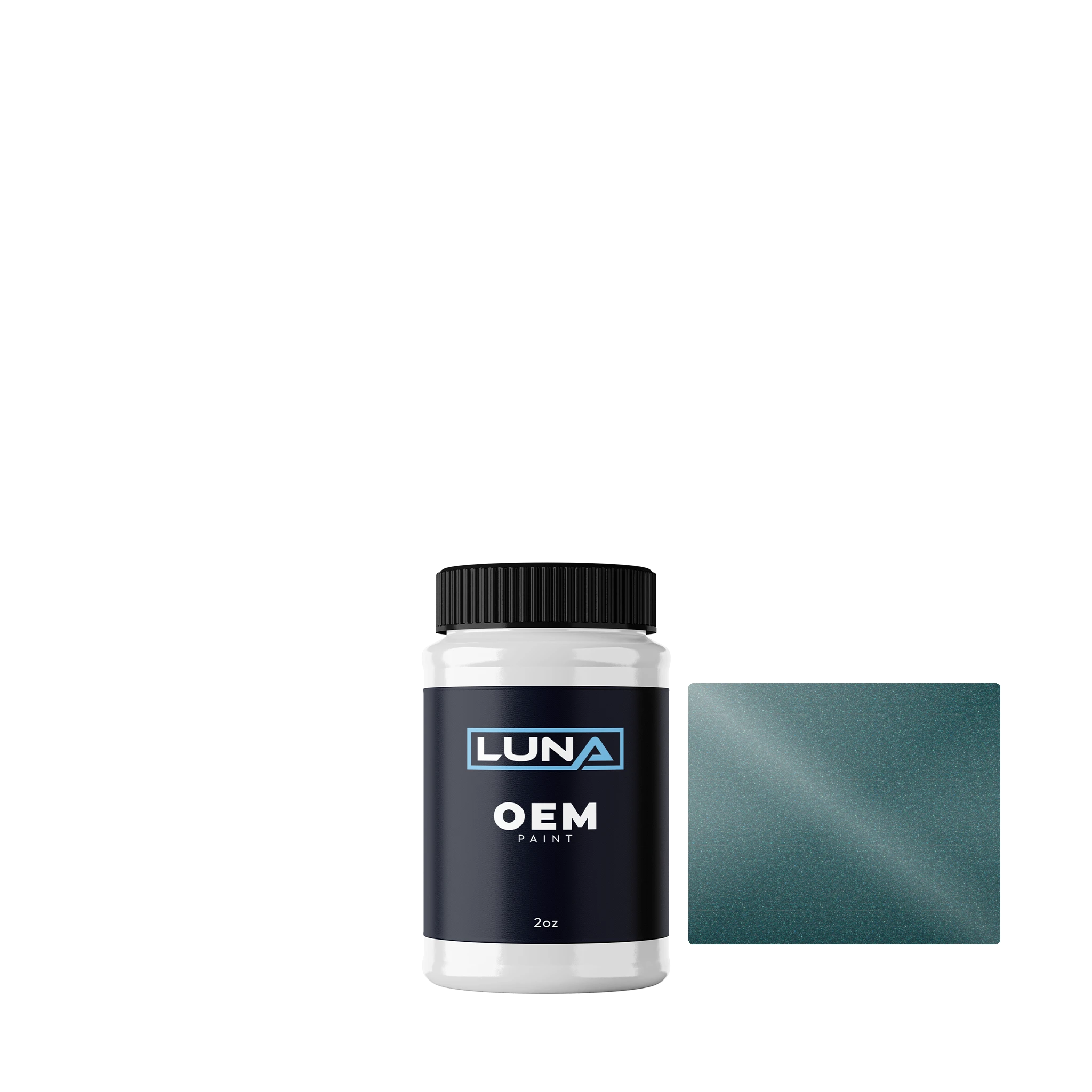 Toyota Dark Teal Green Perol. 751 | Luna OEM Basecoat - 2oz Touch Up Bottle w/ Brush
