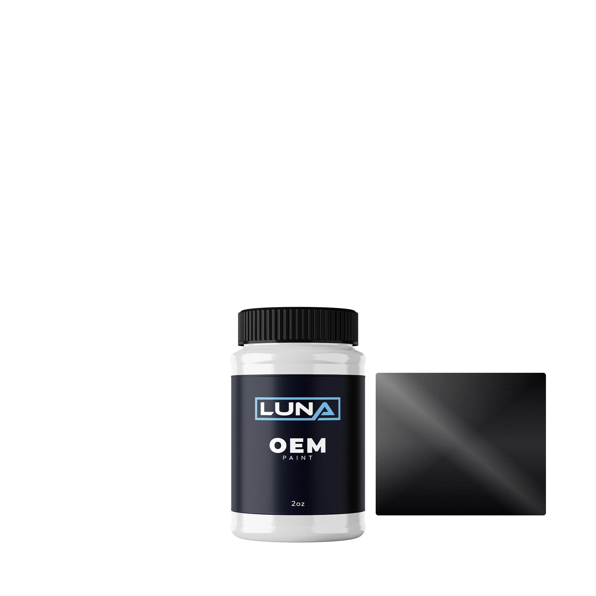 Volvo Trucks Onyx Black M. S9094036 | Luna OEM Basecoat - 2oz Touch Up Bottle w/ Brush