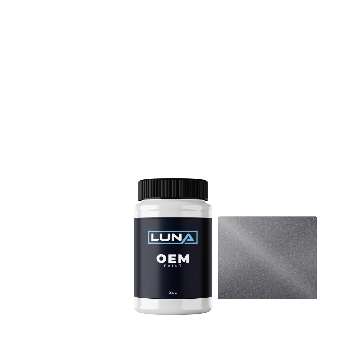Chrysler USA Argent Gray M. MSA | Luna OEM Basecoat - 2oz Touch Up Bottle w/ Brush