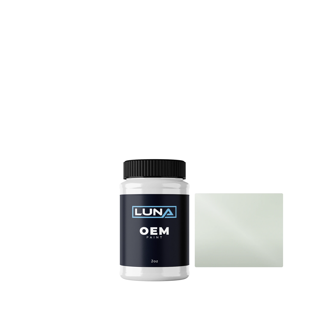 Volvo Papyrus White 1106 | Luna OEM Basecoat - 2oz Touch Up Bottle w/ Brush