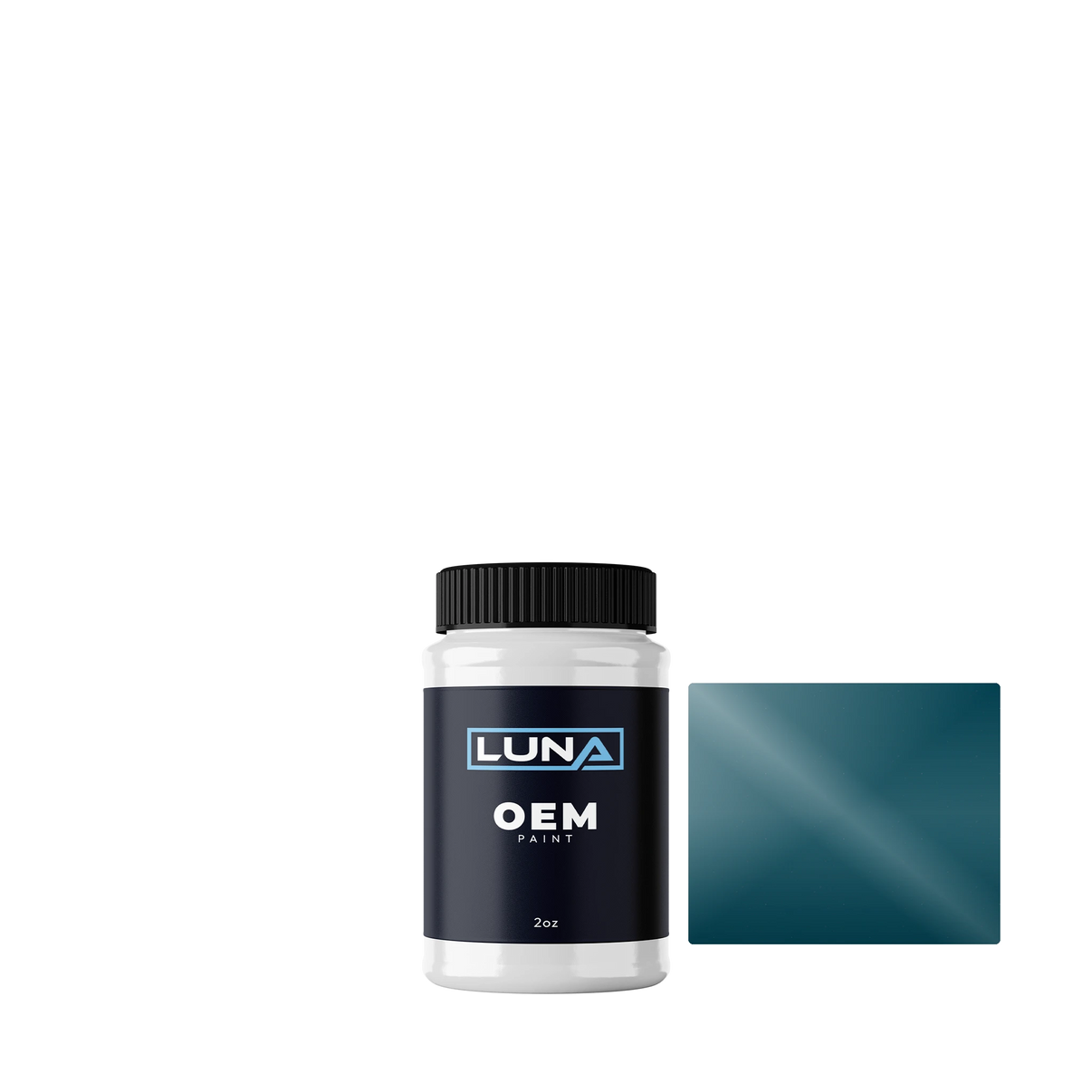 Fiat Blu Turchese 419 | Luna OEM Basecoat - 2oz Touch Up Bottle w/ Brush