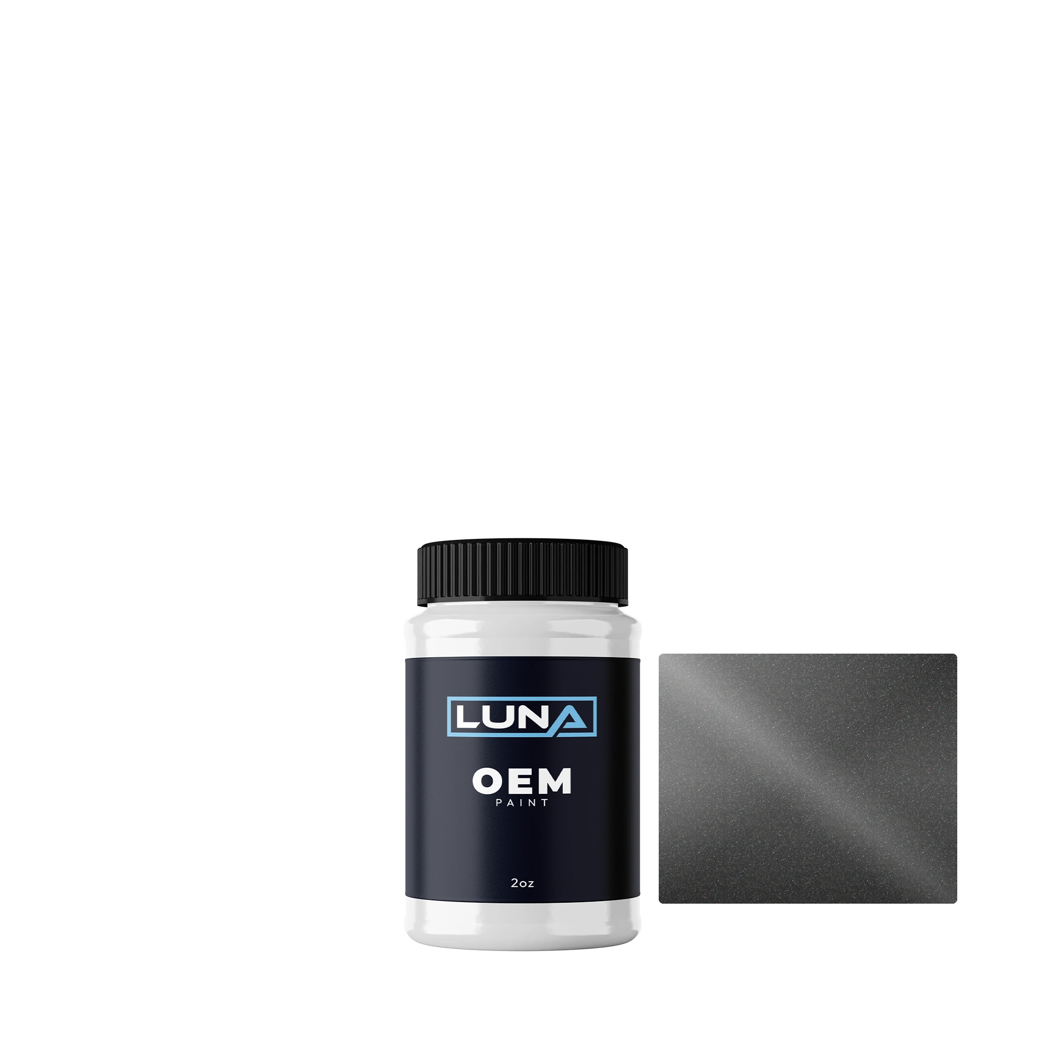 Chrysler USA Grey Cray M. P. 581 | Luna OEM Basecoat - 2oz Touch Up Bottle w/ Brush