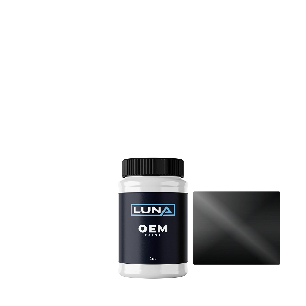 Austin Rover Black 644 | Luna OEM Basecoat - 2oz Touch Up Bottle w/ Brush