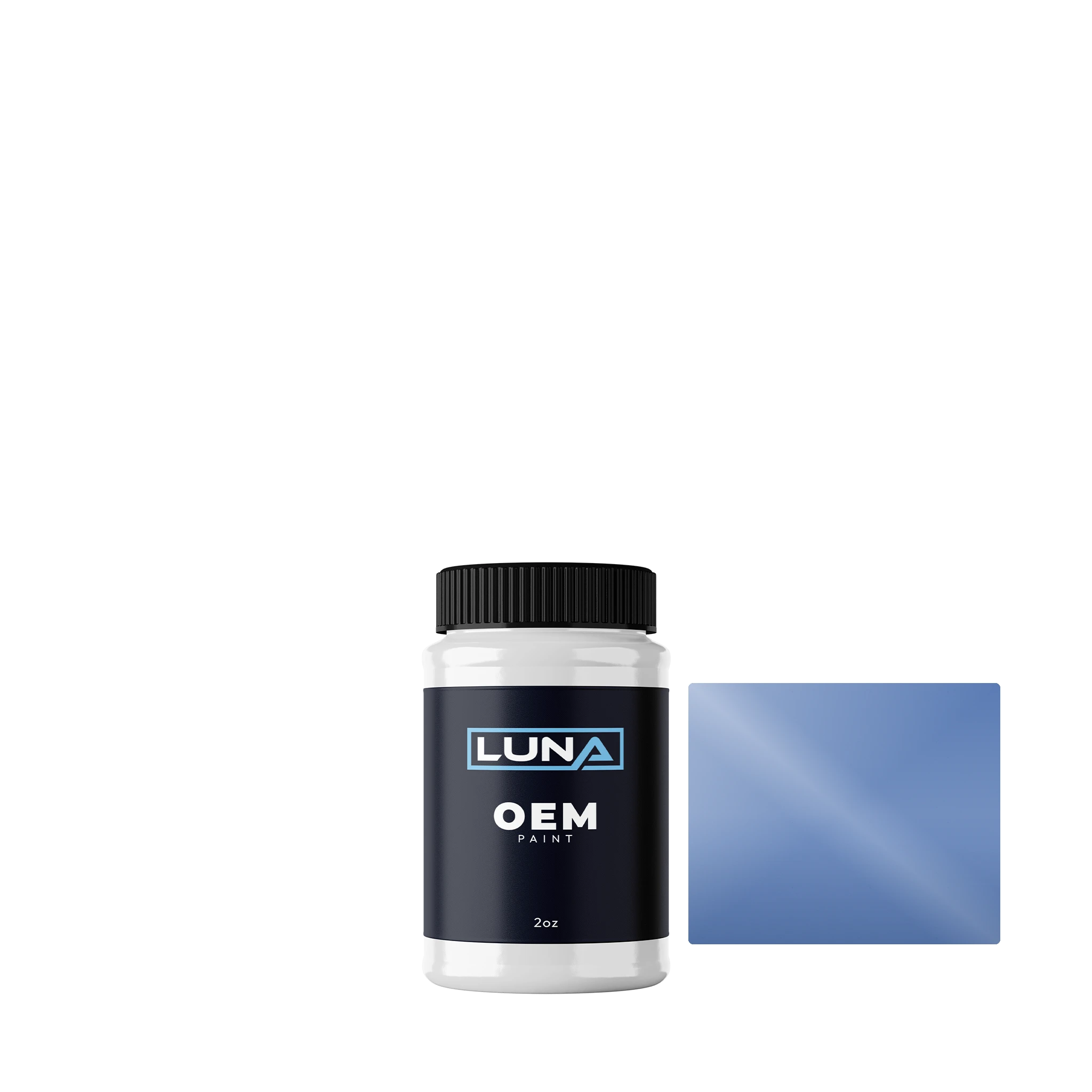 Audi | VW Solid Ocean Blue LV5K | Luna OEM Basecoat - 2oz Touch Up Bottle w/ Brush