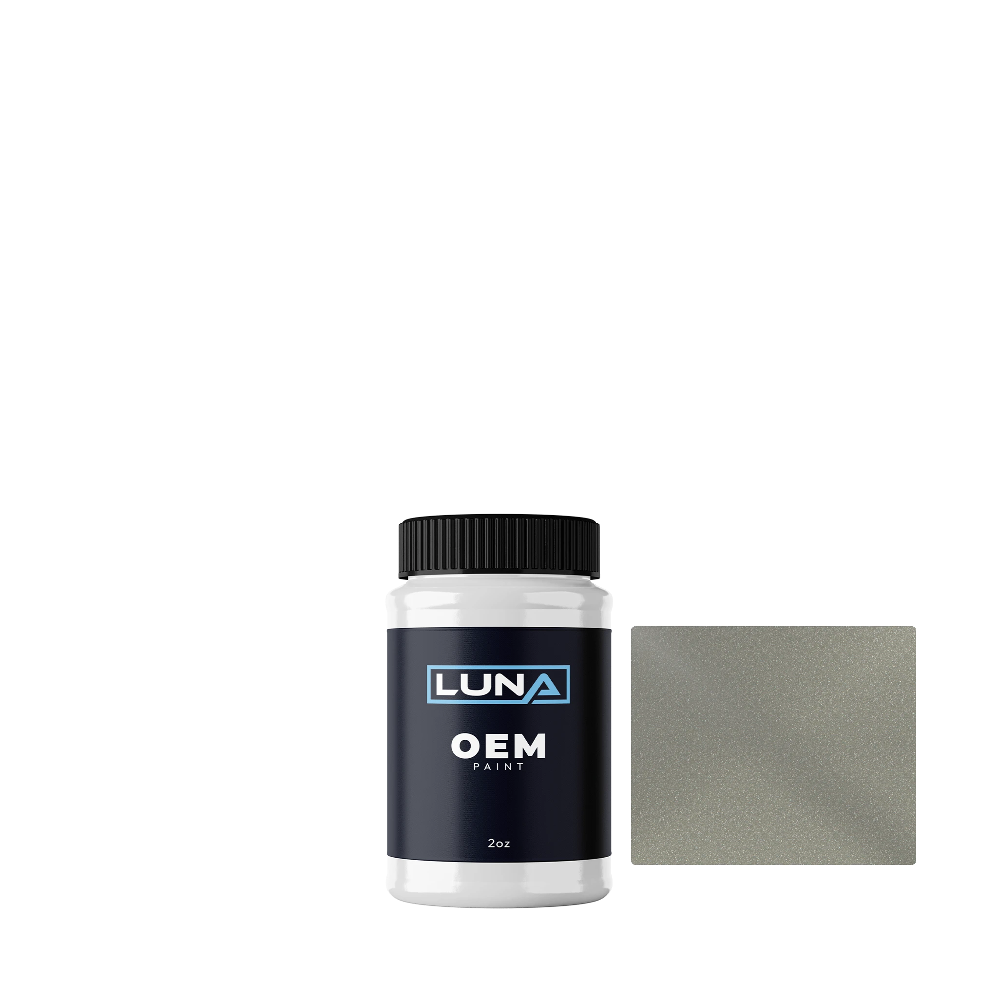 Saab Desert Silver M. 41V | Luna OEM Basecoat - 2oz Touch Up Bottle w/ Brush