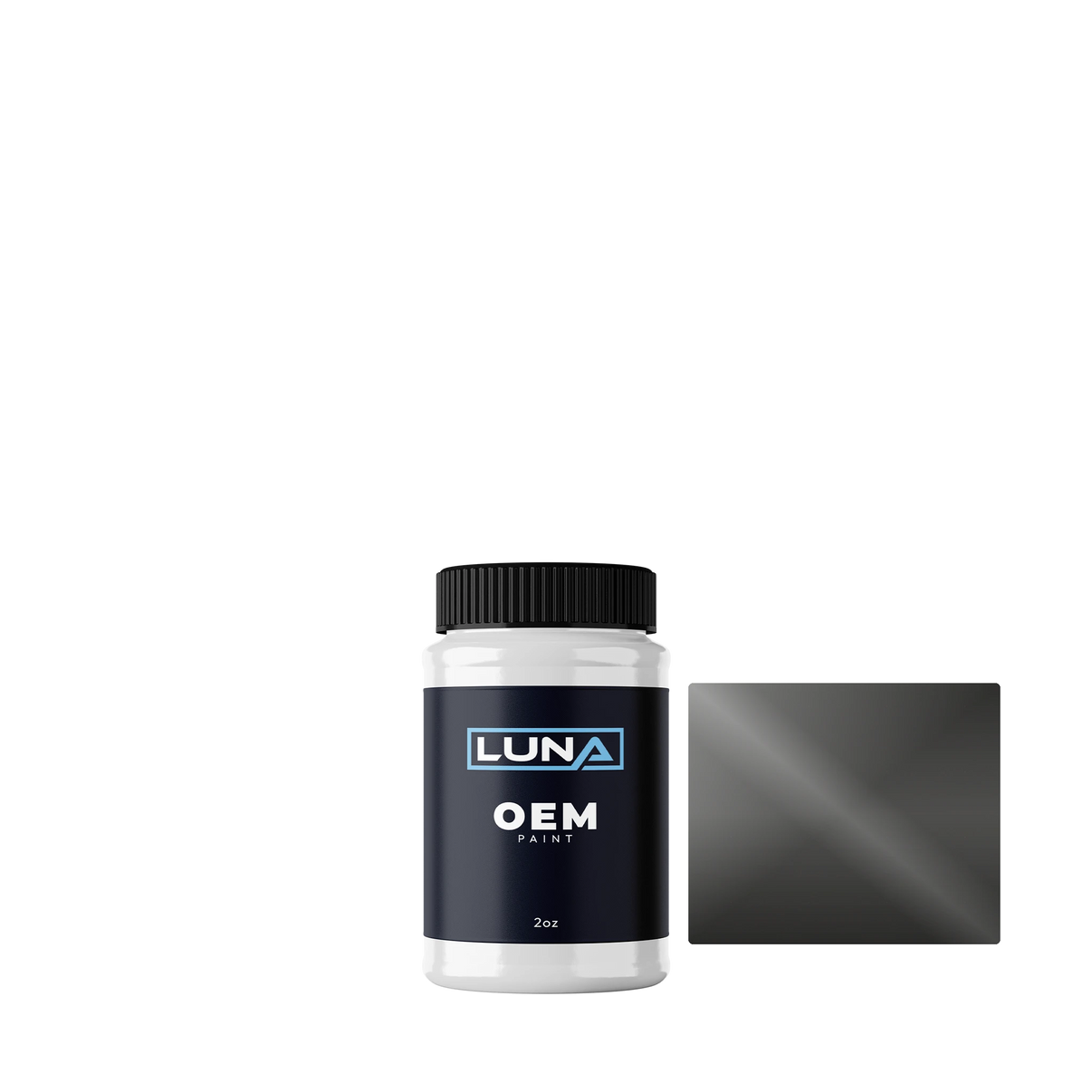 General Motors Medium Dark Gray W20A-702F | Luna OEM Basecoat - 2oz Touch Up Bottle w/ Brush