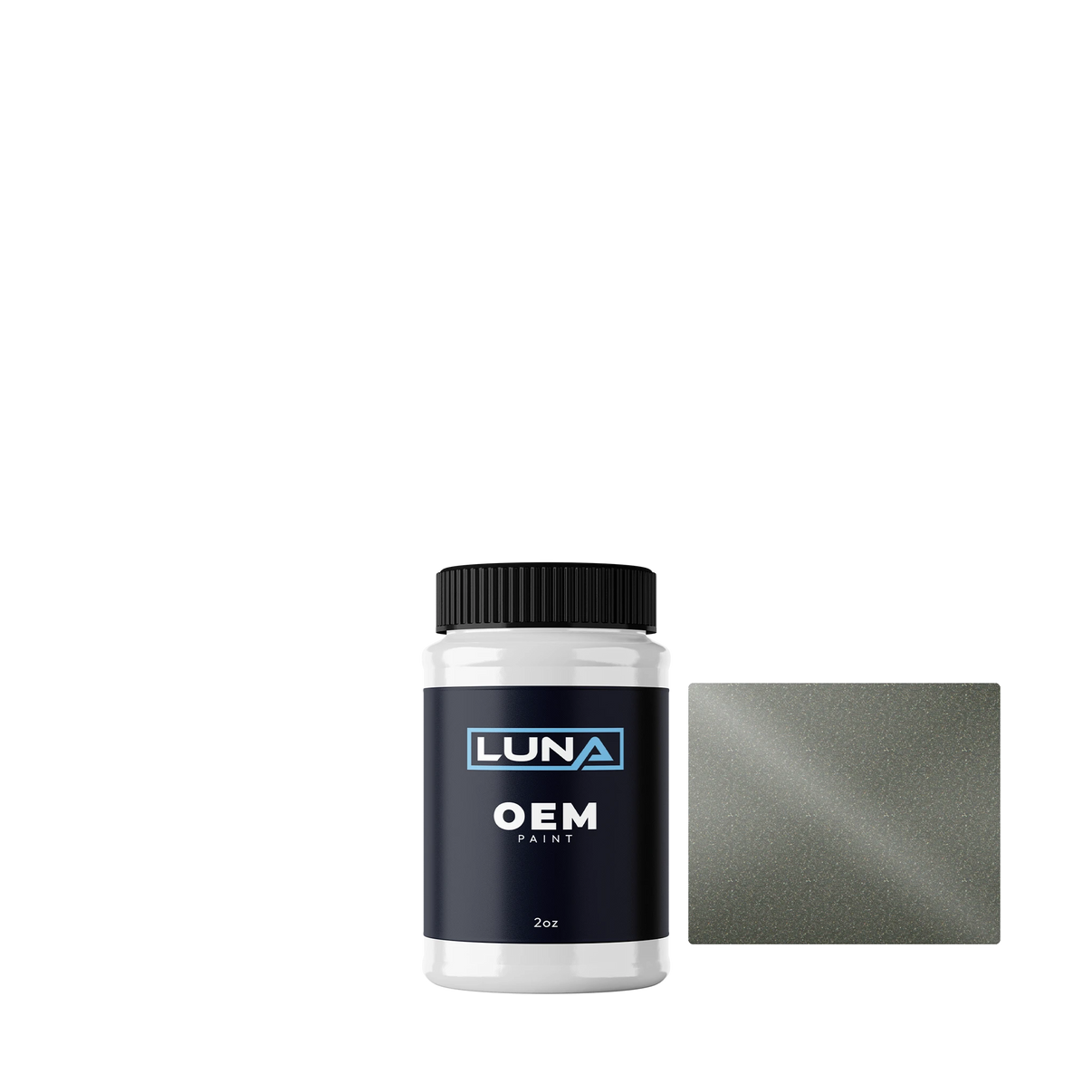 General Motors Silver Green P. M. WA816K | Luna OEM Basecoat - 2oz Touch Up Bottle w/ Brush