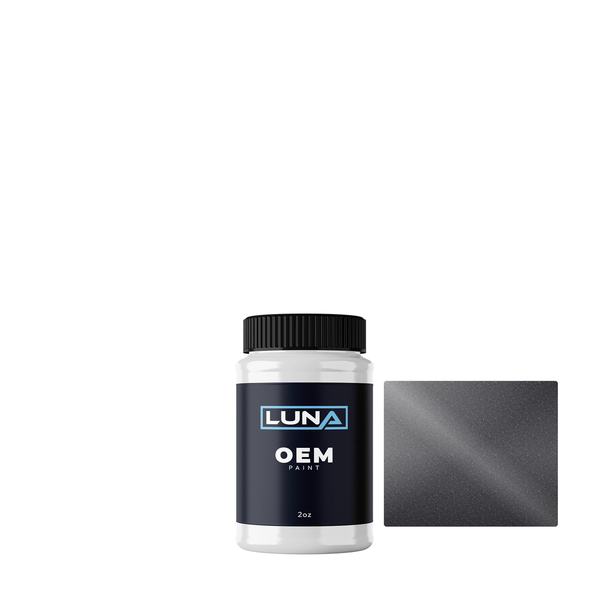 Volvo Titanium Grey M. 1 455 | Luna OEM Basecoat - 2oz Touch Up Bottle w/ Brush