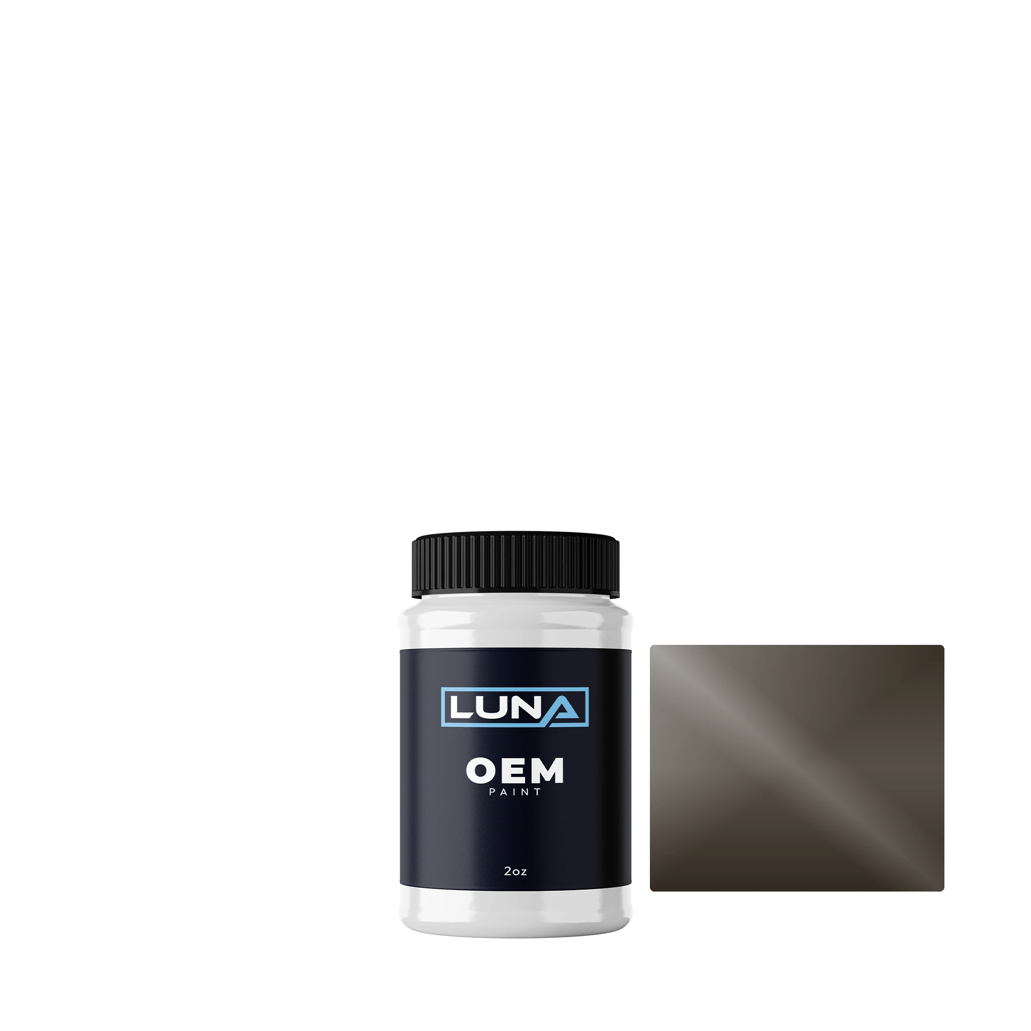 Lamborghini Agate Grey M. 224421 | Luna OEM Basecoat - 2oz Touch Up Bottle w/ Brush