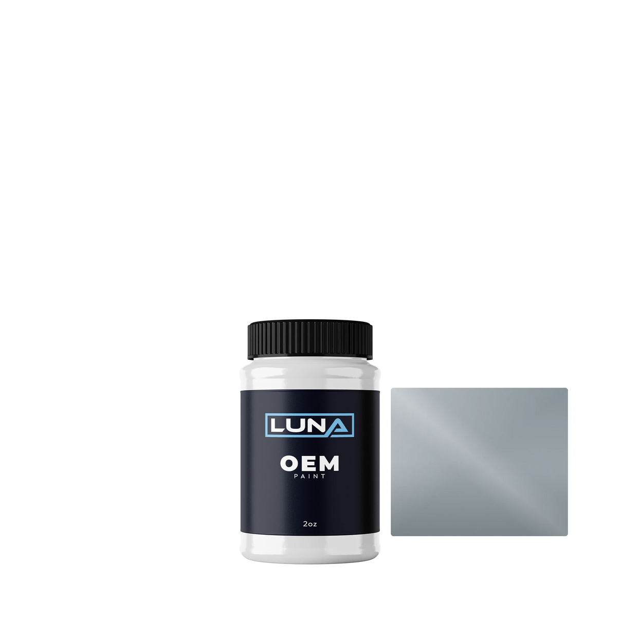 Audi | VW Silbergrau 9708 | Luna OEM Basecoat - 2oz Touch Up Bottle w/ Brush