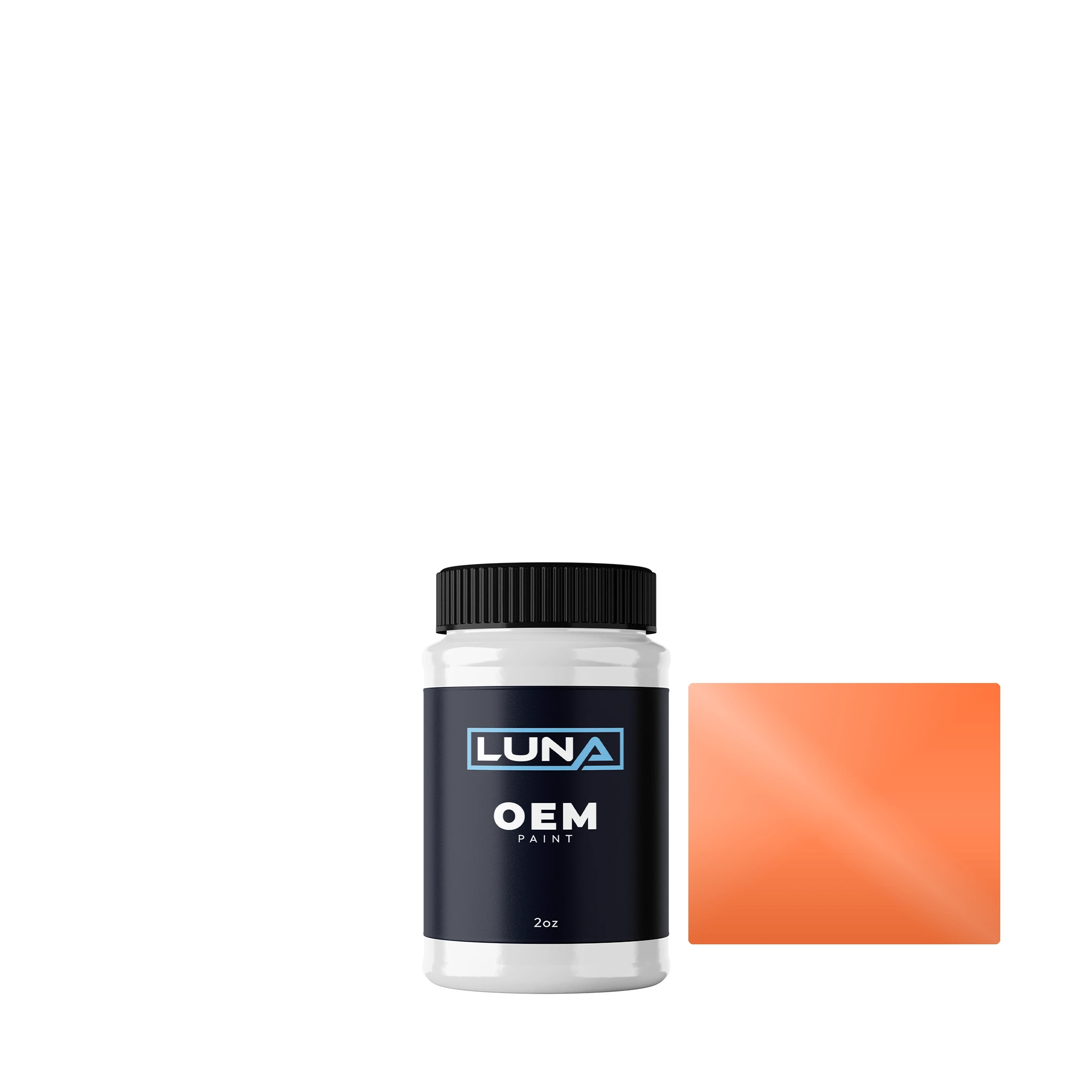 Porsche Gulforange 019 | Luna OEM Basecoat - 2oz Touch Up Bottle w/ Brush