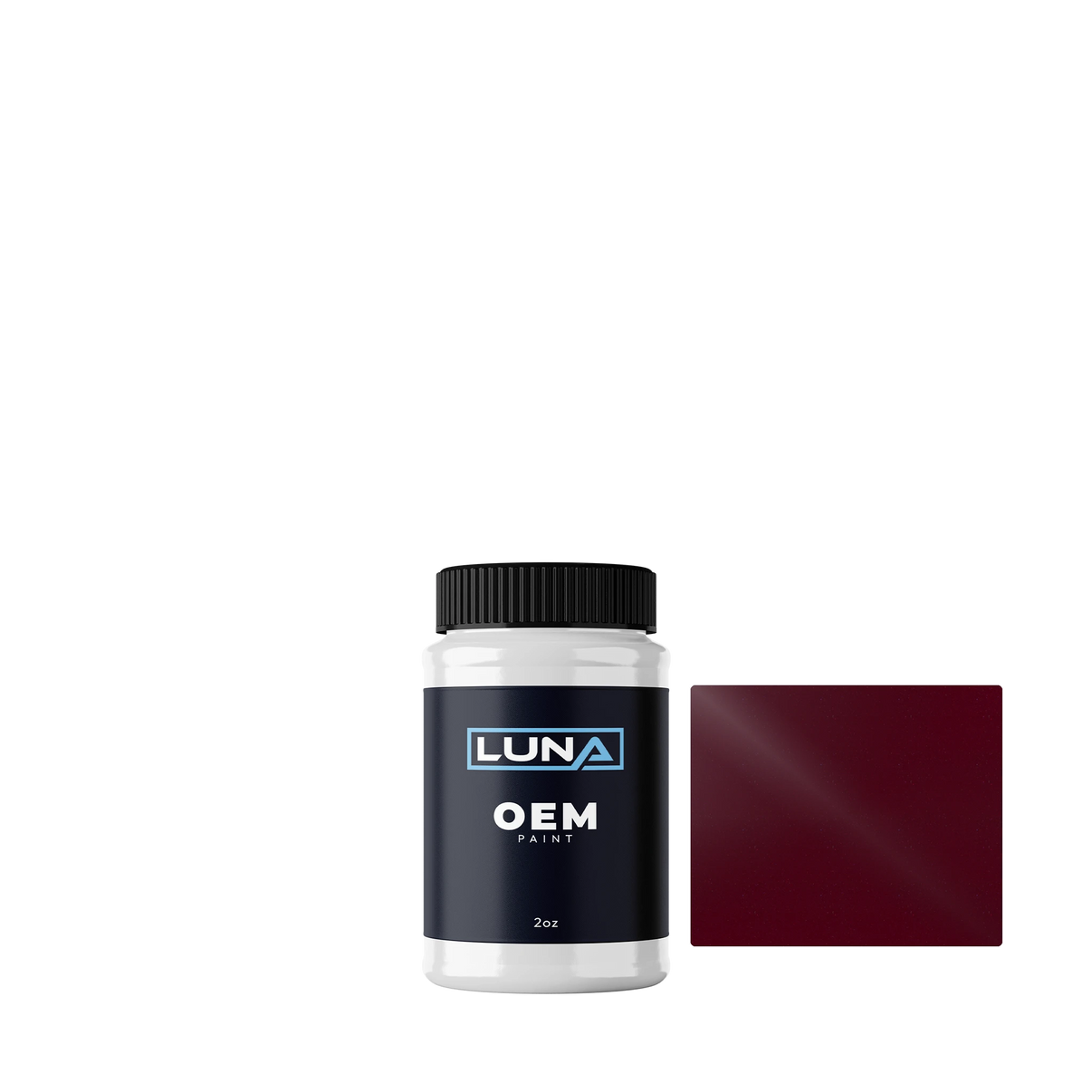 Chrysler USA Dark Garnet Red P. M. XRT | Luna OEM Basecoat - 2oz Touch Up Bottle w/ Brush