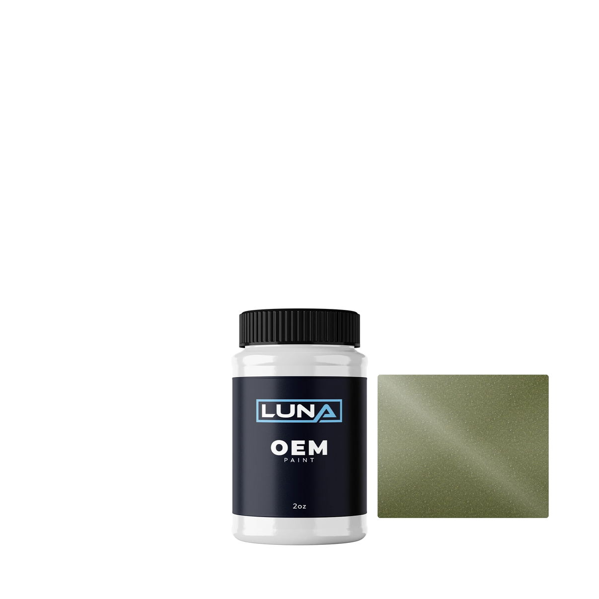 Nissan Olive Green M. J10 | Luna OEM Basecoat - 2oz Touch Up Bottle w/ Brush