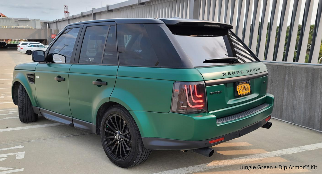 Jungle Green Plasti Dip on a customer car