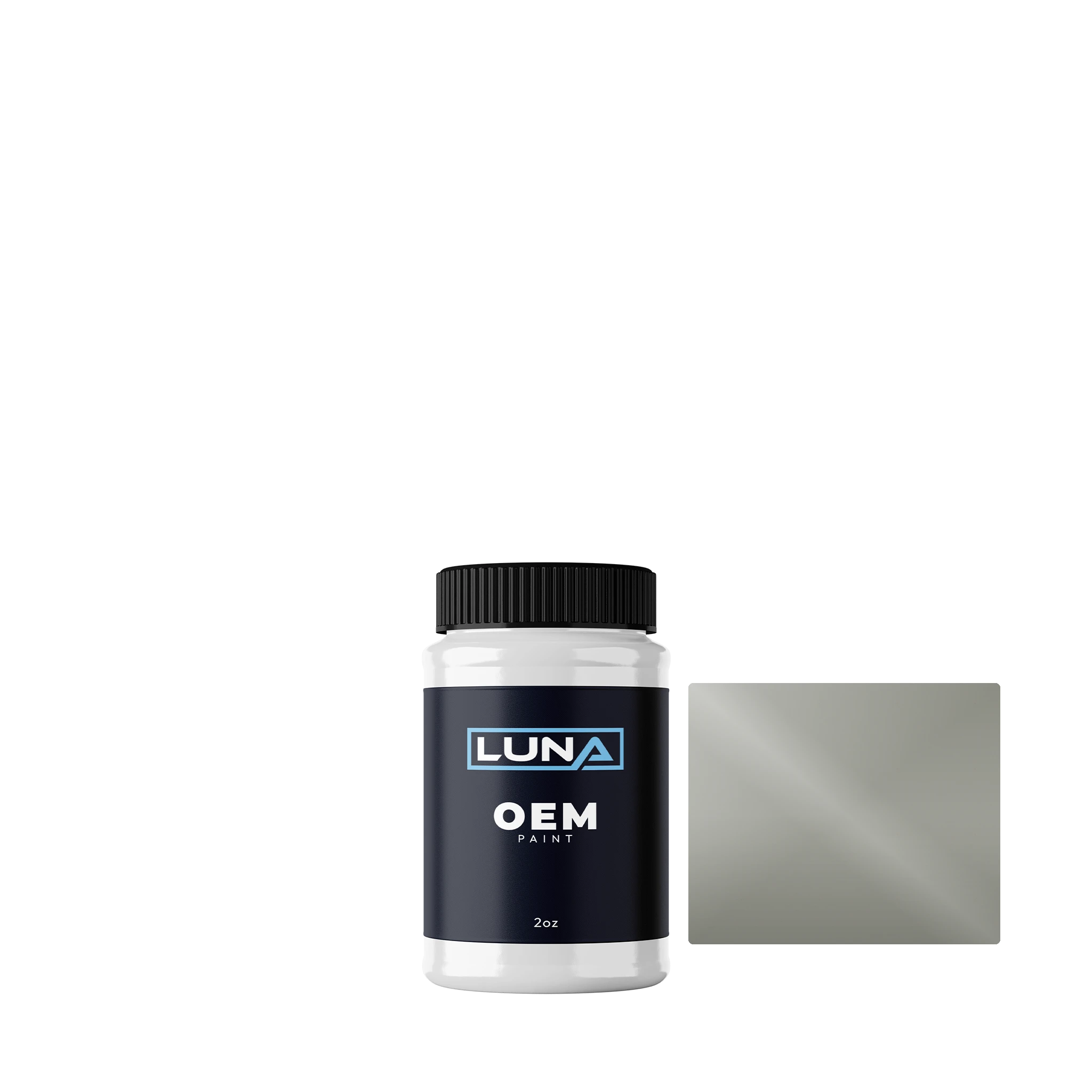 General Motors Light Platinum WA803T | Luna OEM Basecoat - 2oz Touch Up Bottle w/ Brush