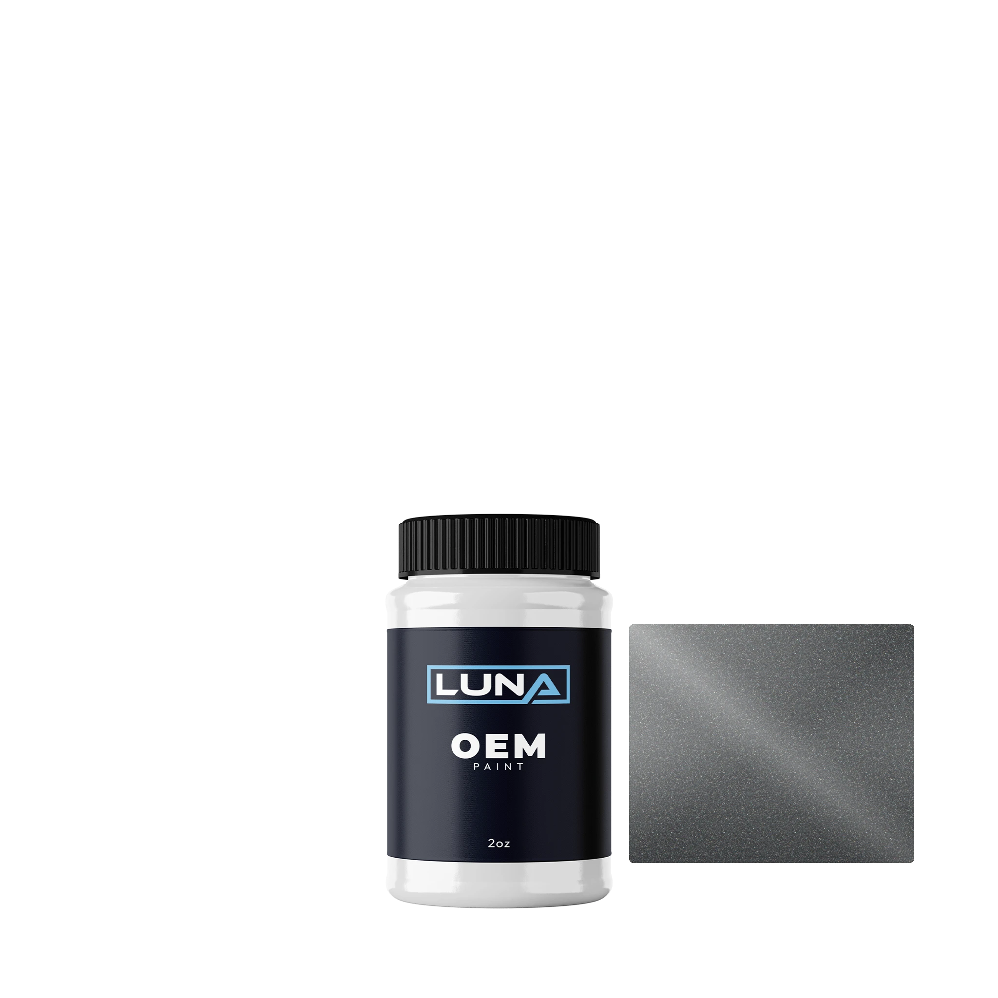 Honda Motorcycle Magnum Silver M. NH110MU | Luna OEM Basecoat - 2oz Touch Up Bottle w/ Brush
