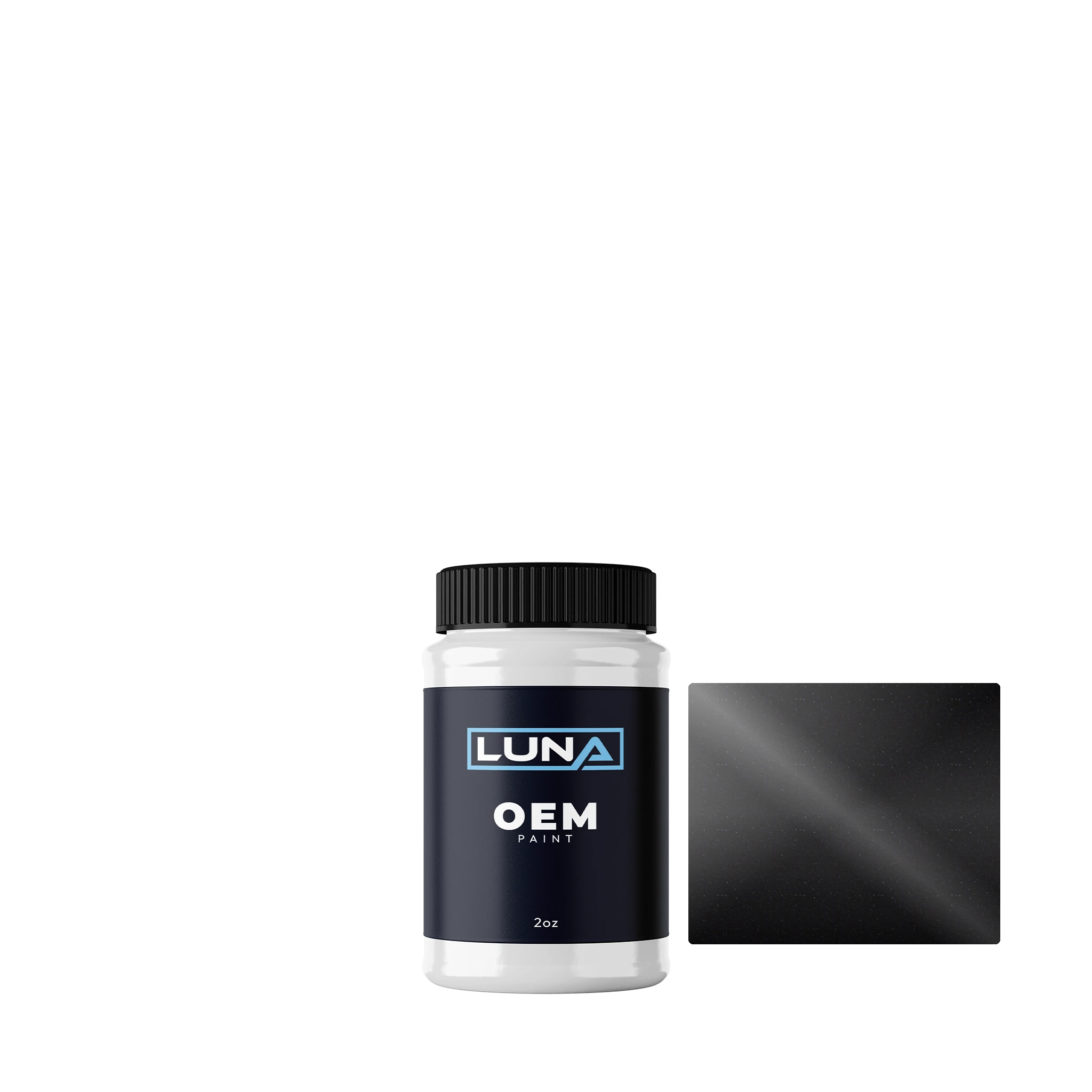 Ford Eclipse Black M. GN0 | Luna OEM Basecoat - 2oz Touch Up Bottle w/ Brush