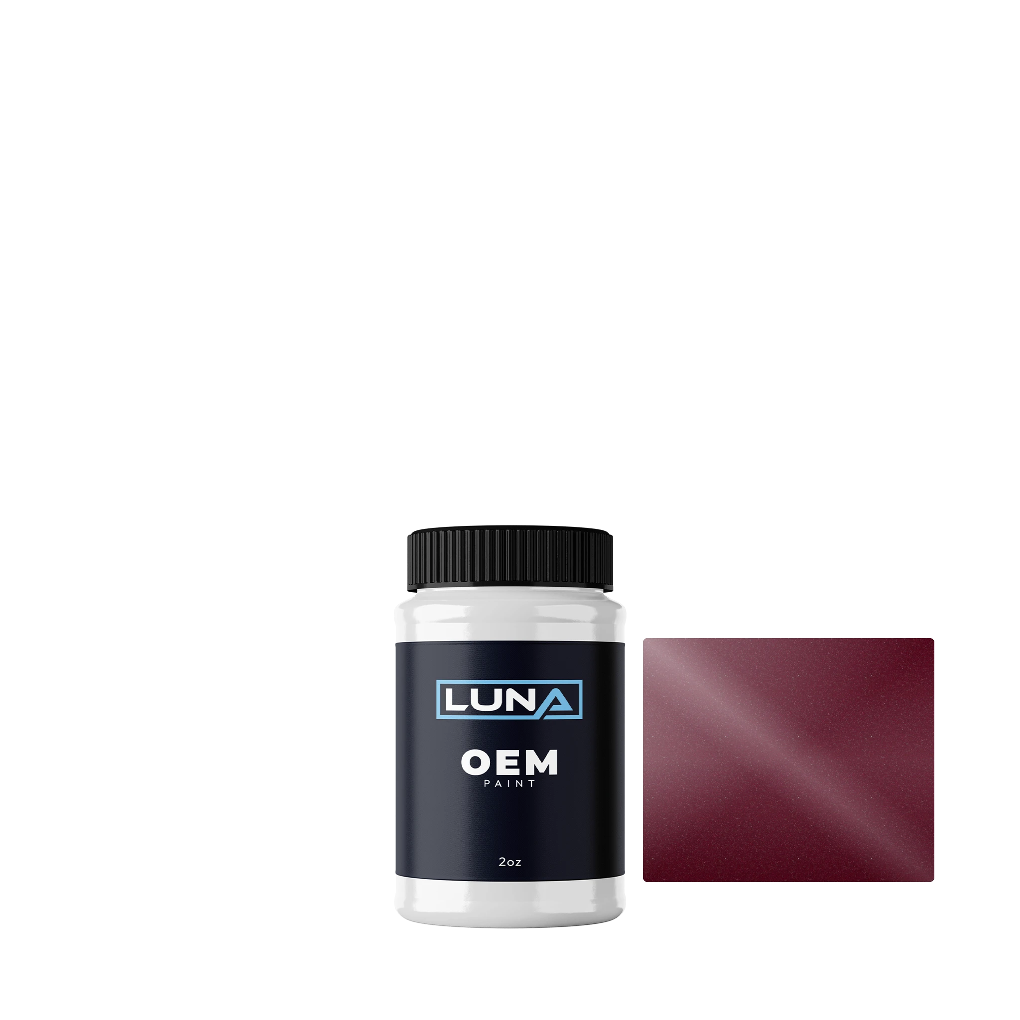 Mitsubishi Rubens Maroon M. R76 | Luna OEM Basecoat - 2oz Touch Up Bottle w/ Brush