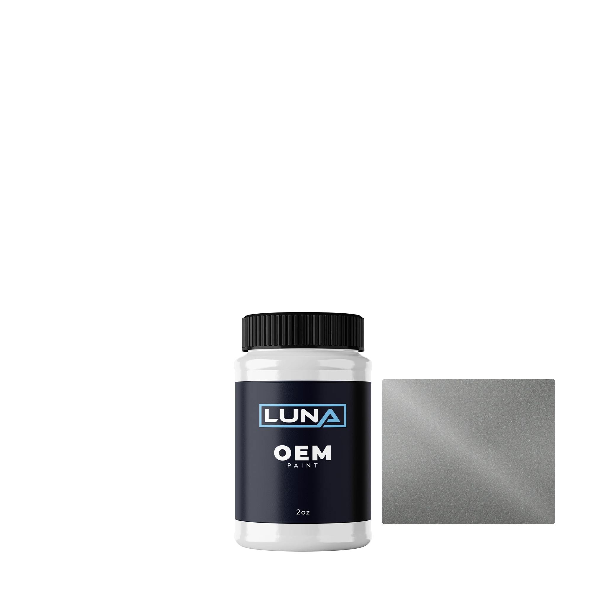 Volkswagen Gravity Silver M. 96S | Luna OEM Basecoat - 2oz Touch Up Bottle w/ Brush