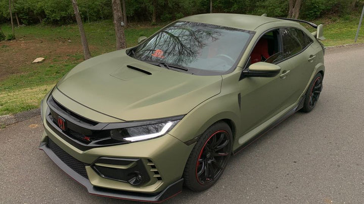 Tactical Green Peelable Car Kit on a customer car
