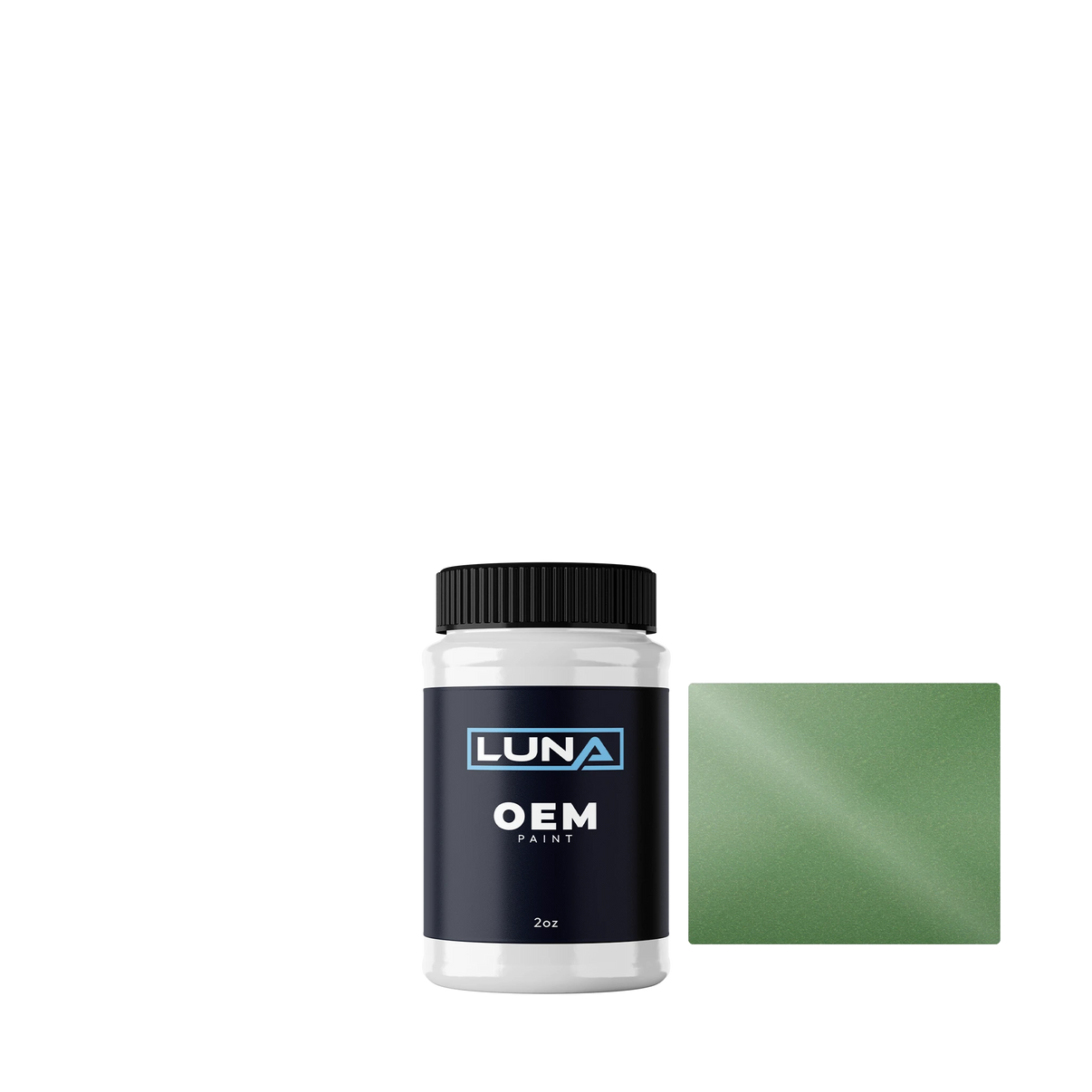 Volvo Taiga Green M. 91805 | Luna OEM Basecoat - 2oz Touch Up Bottle w/ Brush