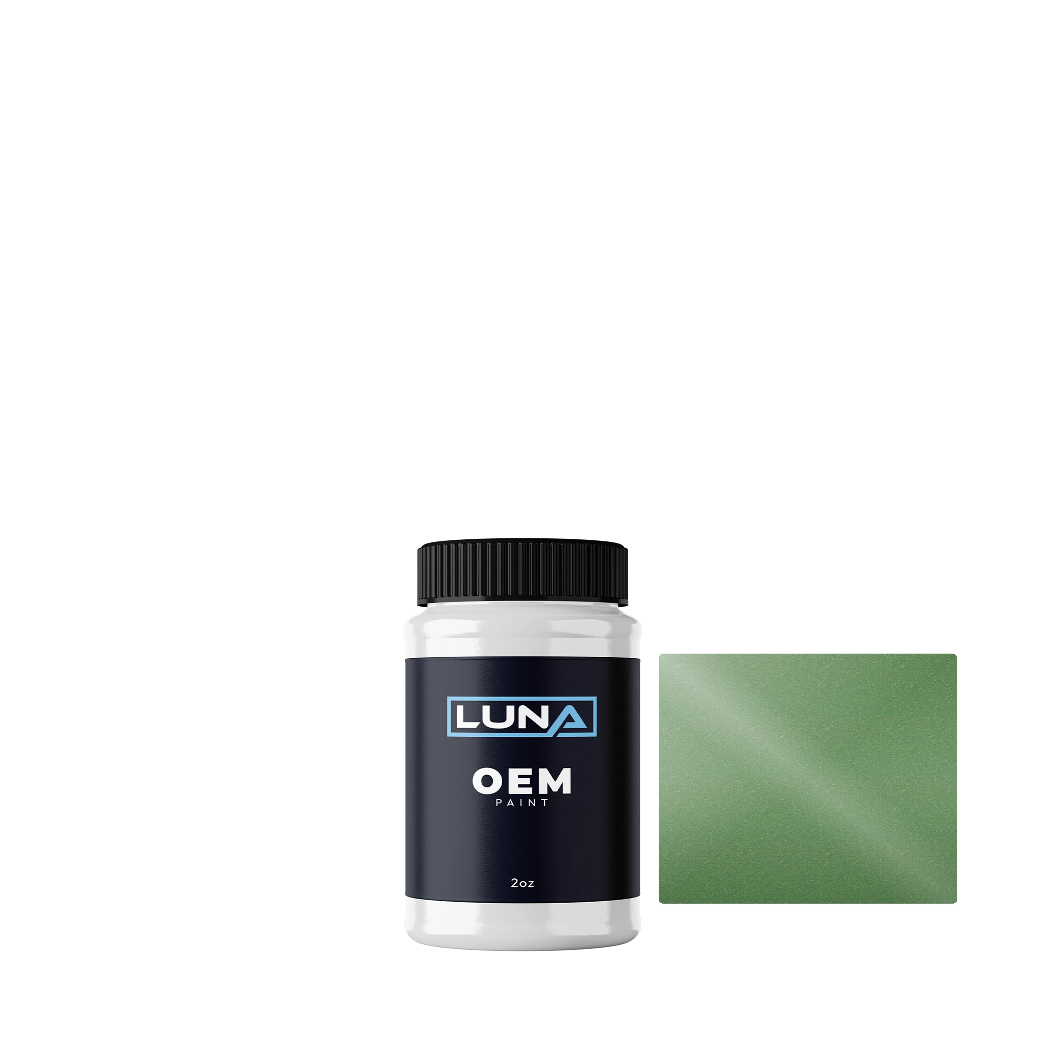 Volvo Taiga Green M. 91805 | Luna OEM Basecoat - 2oz Touch Up Bottle w/ Brush