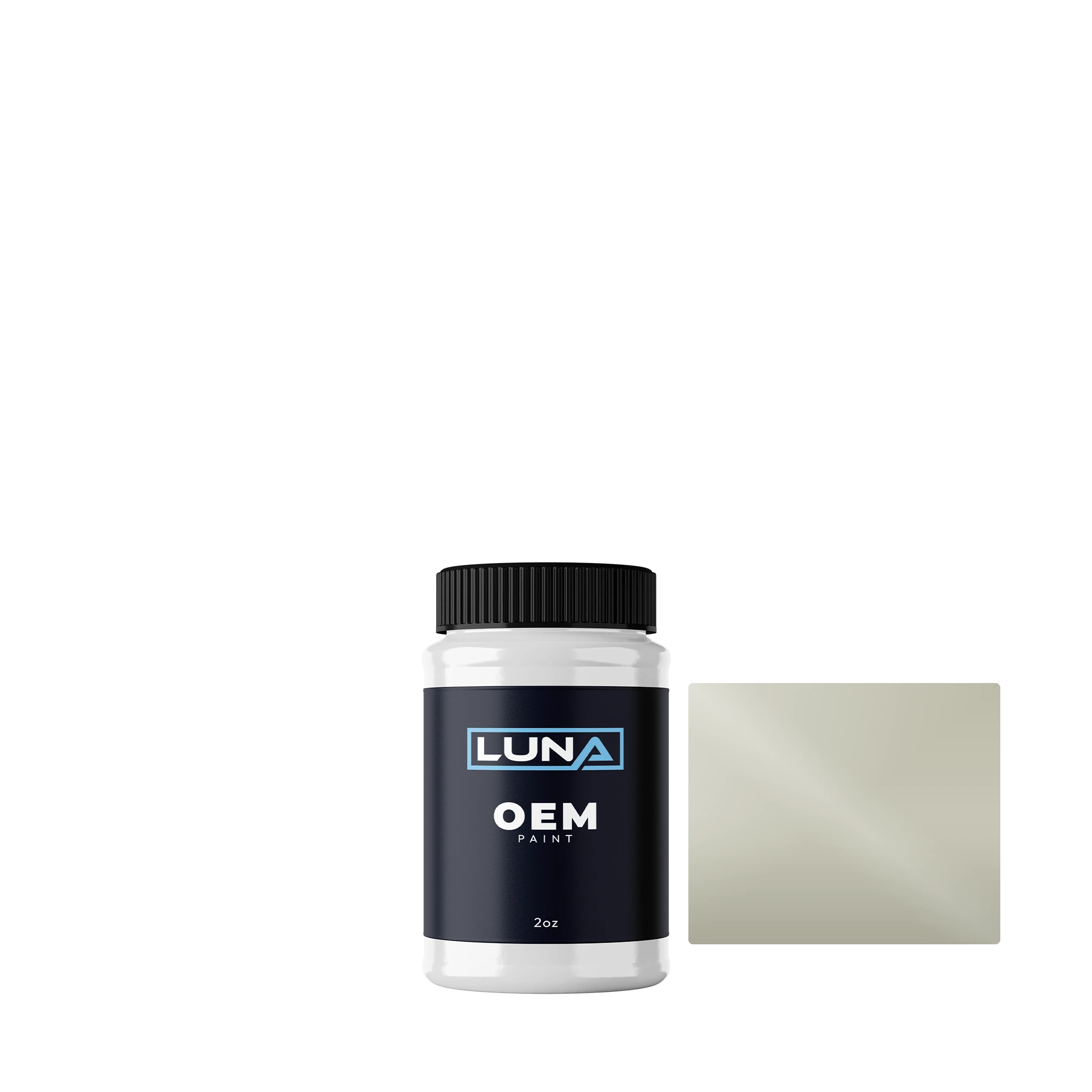Ligier Gris Silver M. P083532 | Luna OEM Basecoat - 2oz Touch Up Bottle w/ Brush