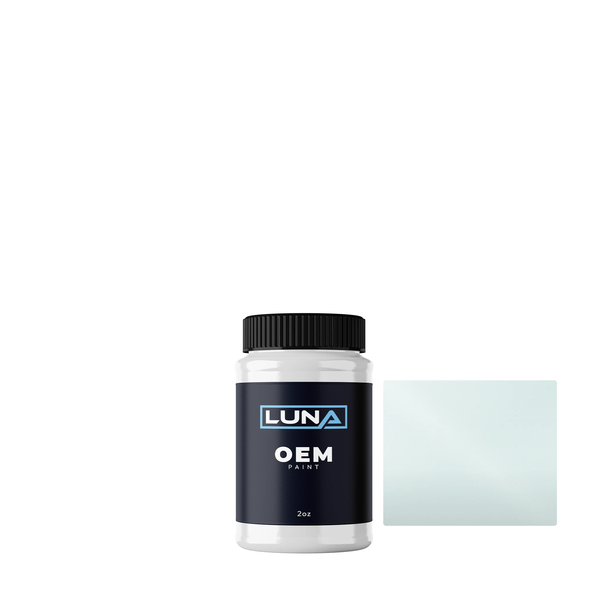 Skoda Pearl White 9907 | Luna OEM Basecoat - 2oz Touch Up Bottle w/ Brush