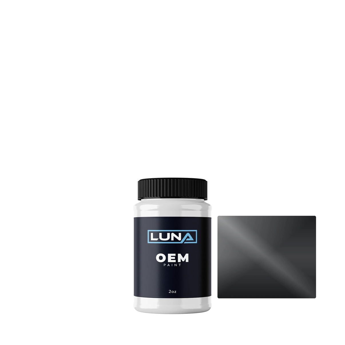 Suzuki Motorcycle Black - 2c SUZ194 | Luna OEM Basecoat - 2oz Touch Up Bottle w/ Brush