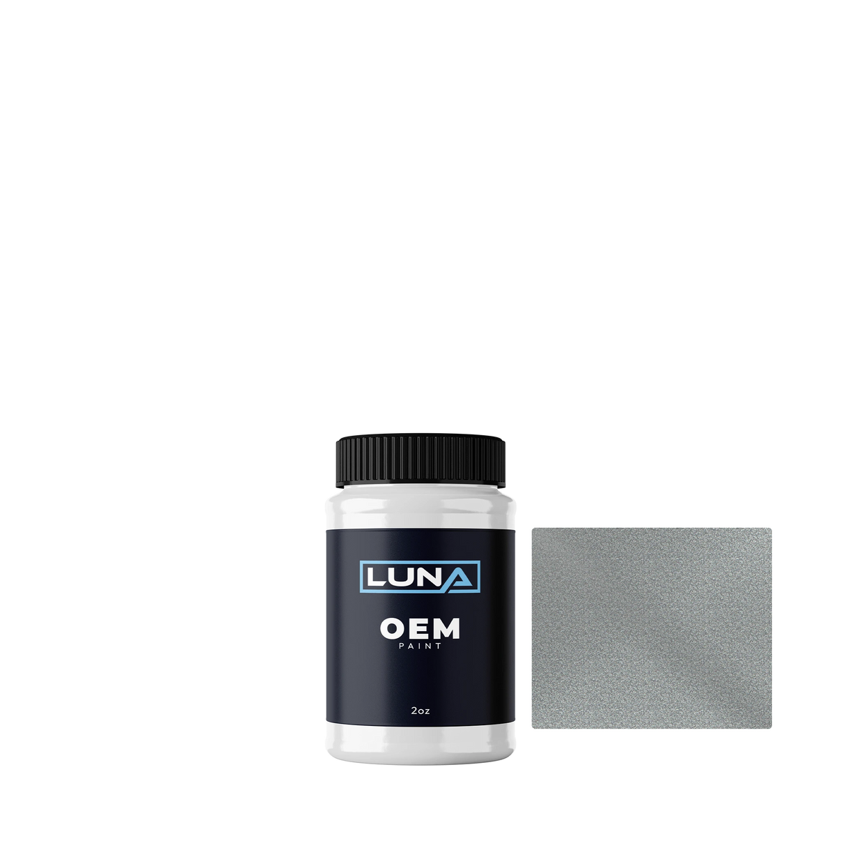 General Motors Sparkle Silver M. 967 | Luna OEM Basecoat - 2oz Touch Up Bottle w/ Brush
