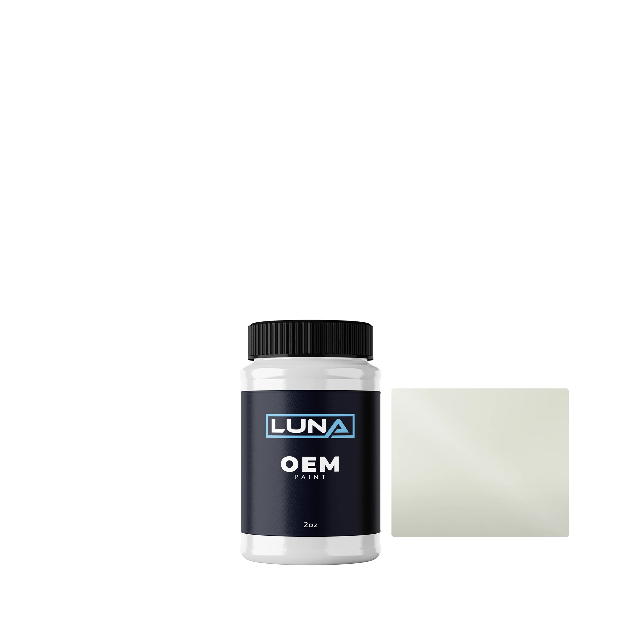 Opel Cargoweiss 12U | Luna OEM Basecoat - 2oz Touch Up Bottle w/ Brush