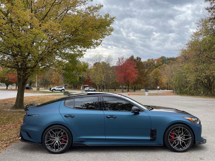 Slate Blue Peelable Car Kit on a customer car