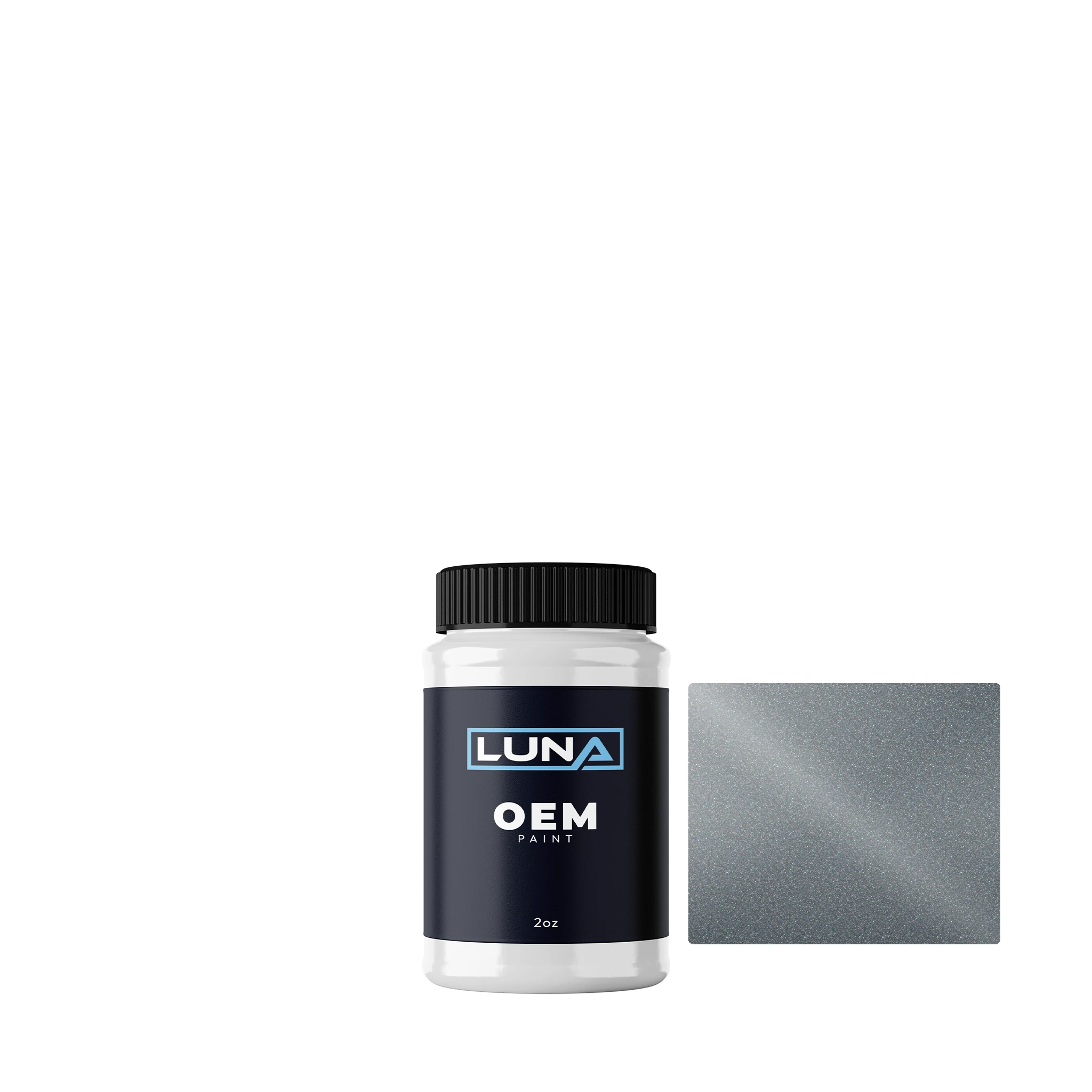 Audi | VW Mountain Grey M. R7N | Luna OEM Basecoat - 2oz Touch Up Bottle w/ Brush