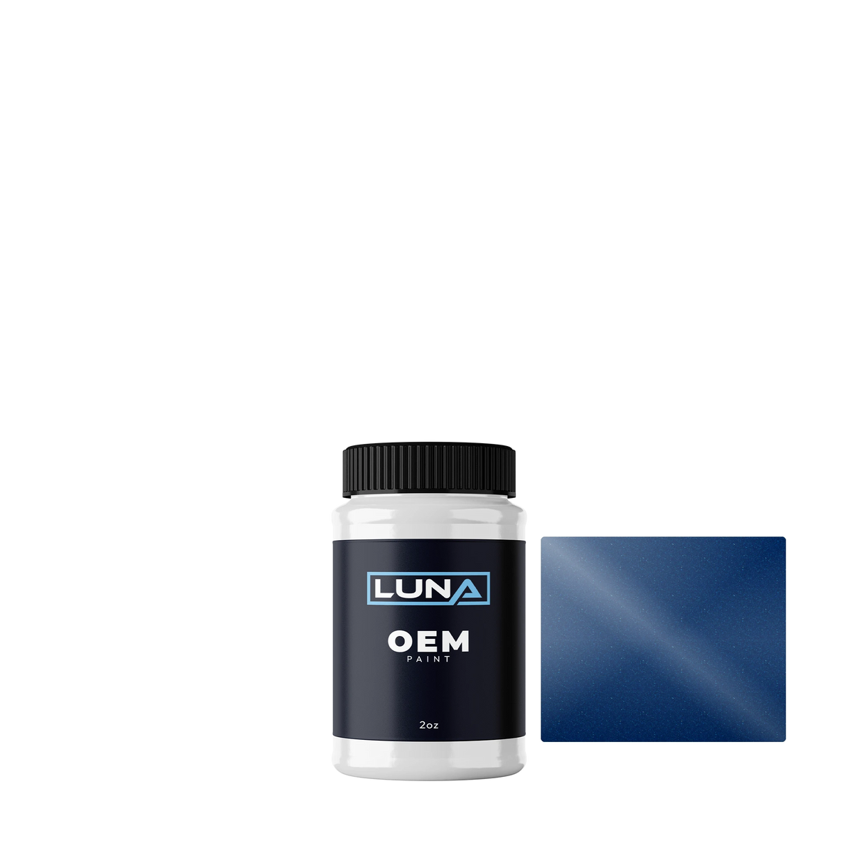 Fiat Blue M. 474A | Luna OEM Basecoat - 2oz Touch Up Bottle w/ Brush