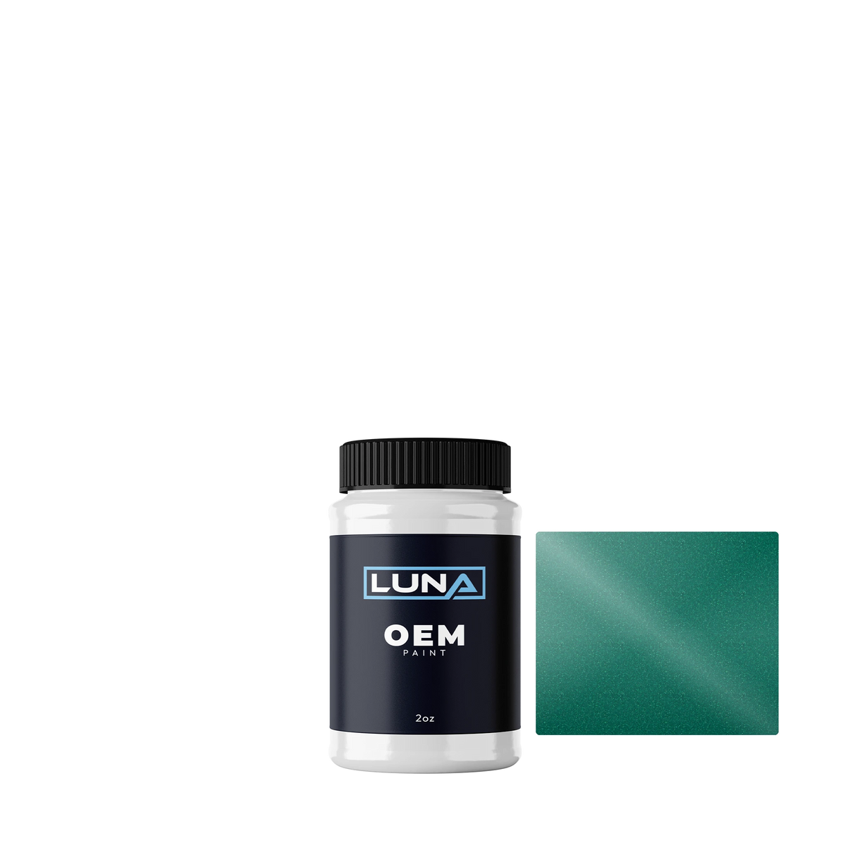 Toyota Brillant Green M. 6C3 | Luna OEM Basecoat - 2oz Touch Up Bottle w/ Brush
