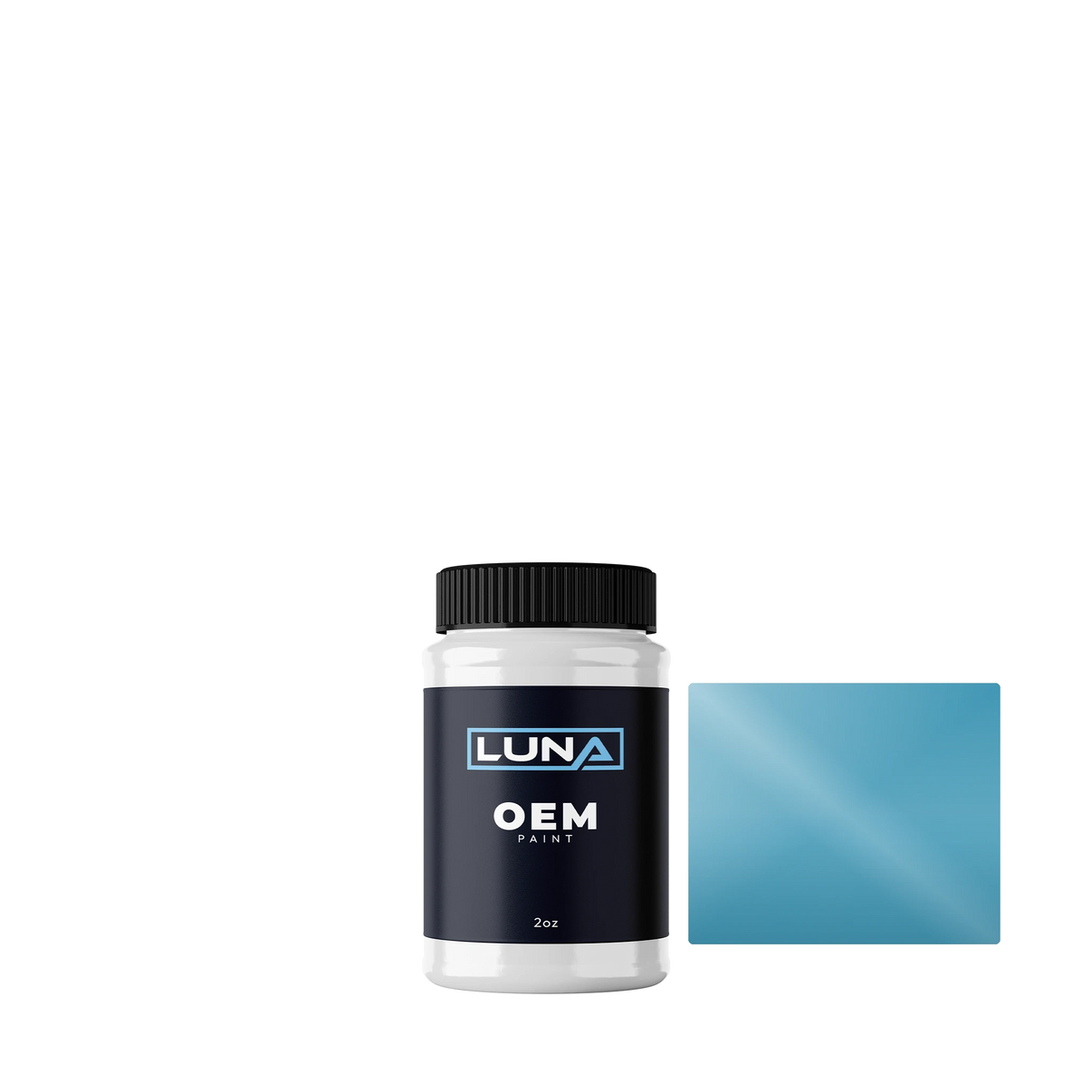 Aro Blau/light Blue 61 | Luna OEM Basecoat - 2oz Touch Up Bottle w/ Brush