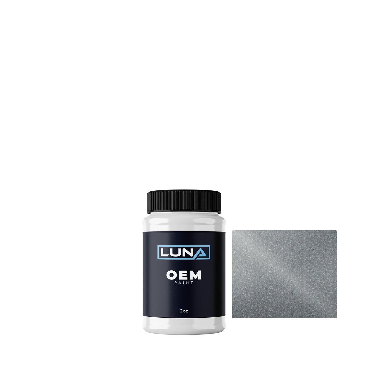 Honda | Acura Satin Silver M. 1 NH623M | Luna OEM Basecoat - 2oz Touch Up Bottle w/ Brush