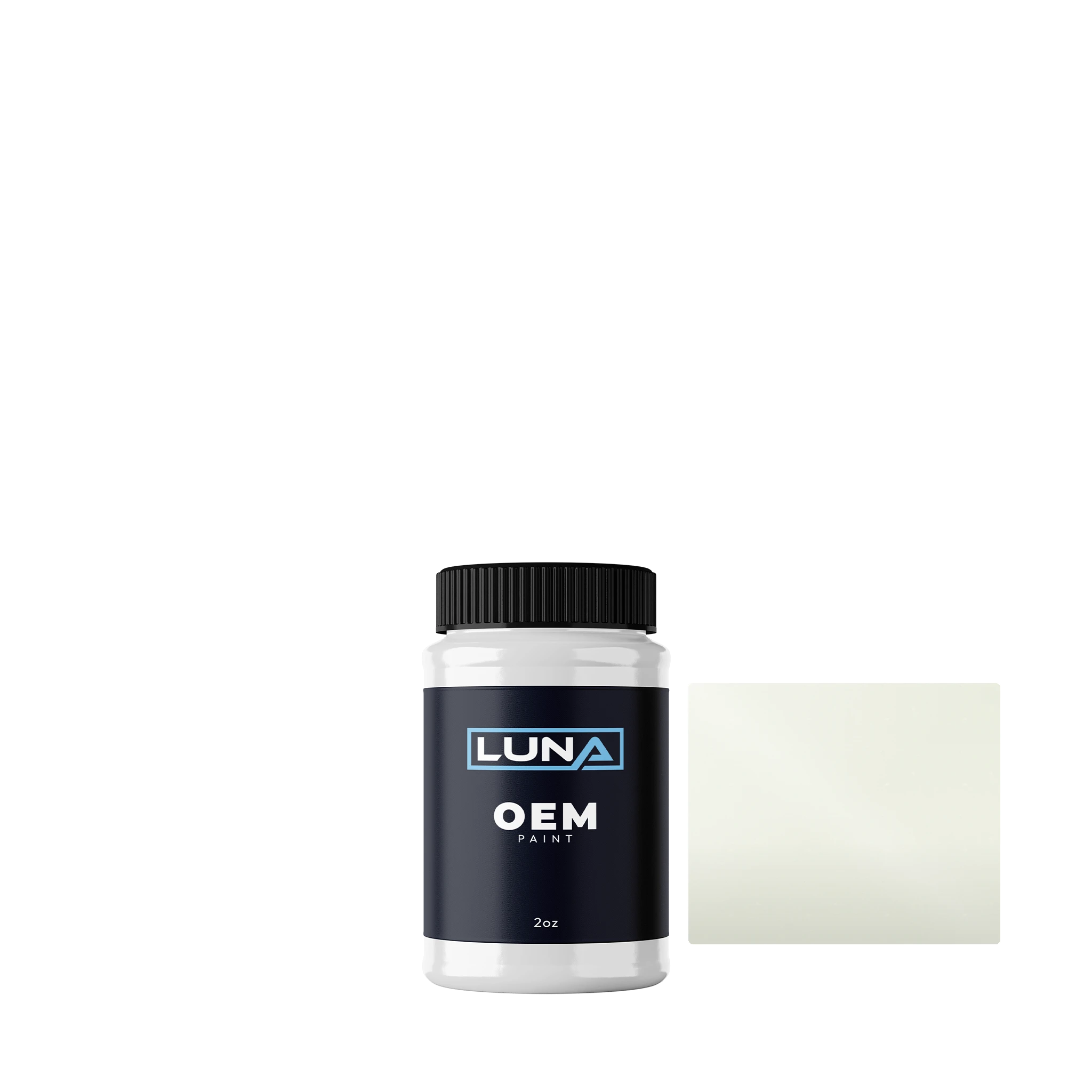 Isuzu Glacier White 0172 | Luna OEM Basecoat - 2oz Touch Up Bottle w/ Brush